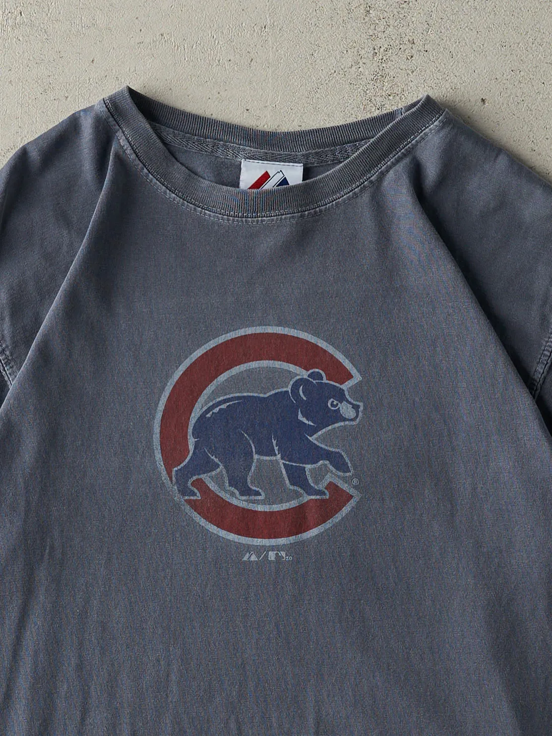 Vintage 10' Washed Blue Chicago Cubs Tee (M) sold by Rebalance Vintage product image thumbnail 2