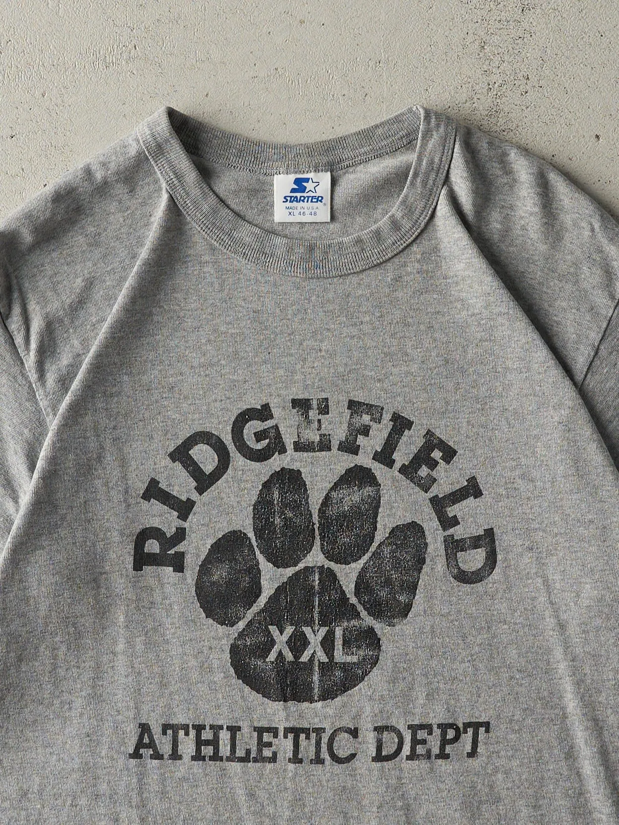Vintage 90s Grey Ridgefield Athletics Starter Tee (M/L) sold by Rebalance Vintage product image thumbnail 2