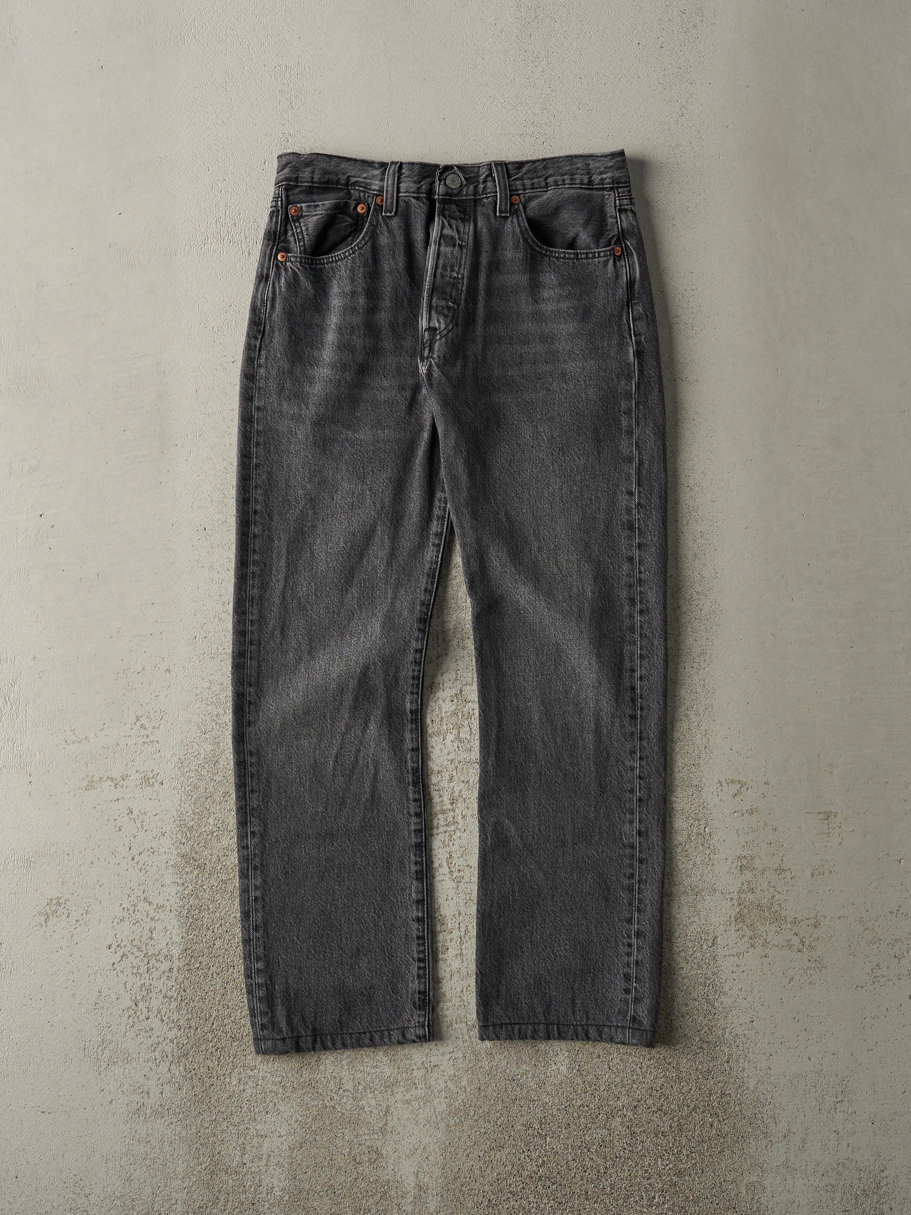 Vintage Y2K Faded Black Levi's 501 Denim Pants (31x28.5) sold by Rebalance Vintage