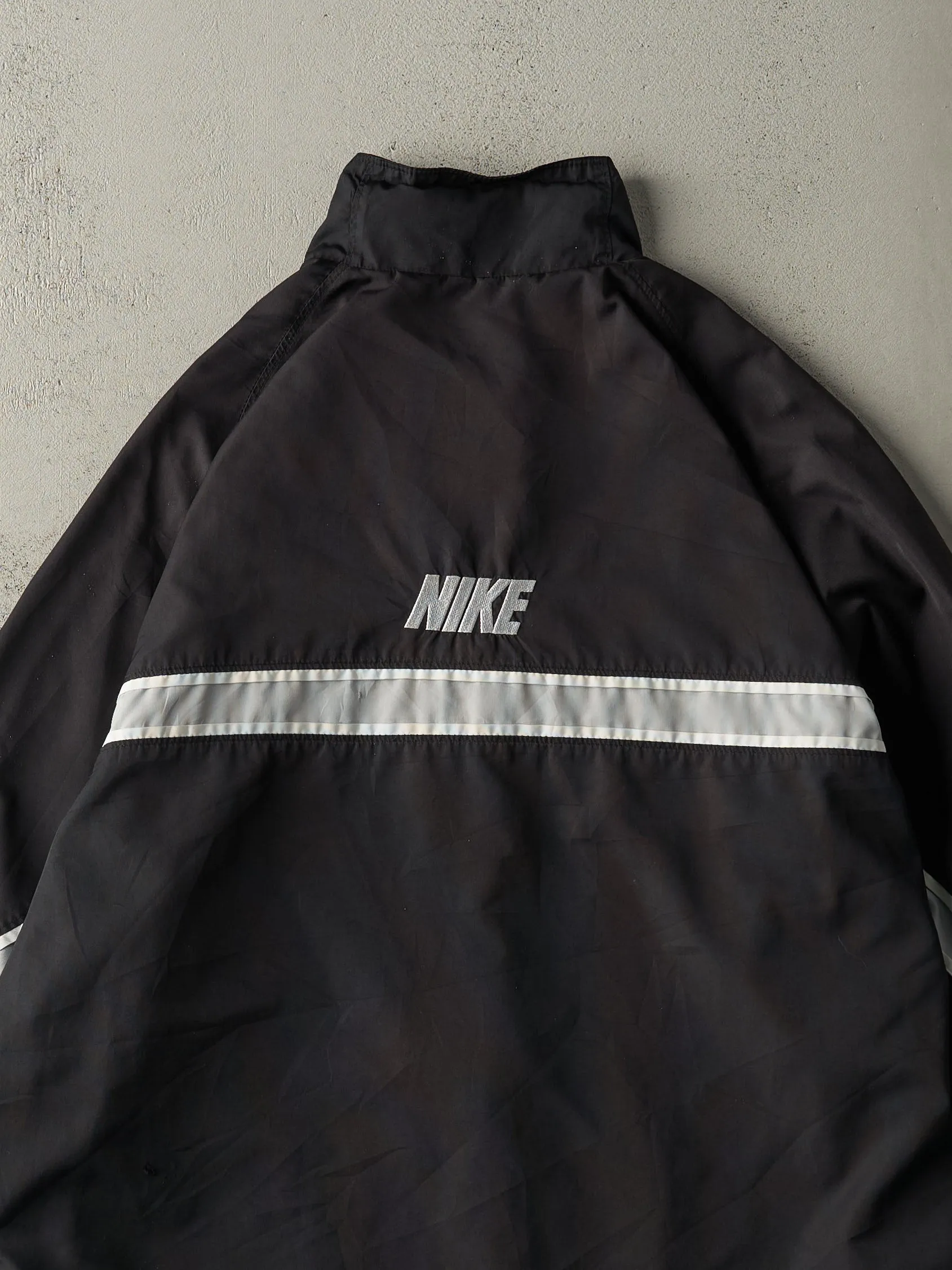 Vintage Y2K Black Reflective Nike Track Jacket (M/L) sold by Rebalance Vintage product image thumbnail 4