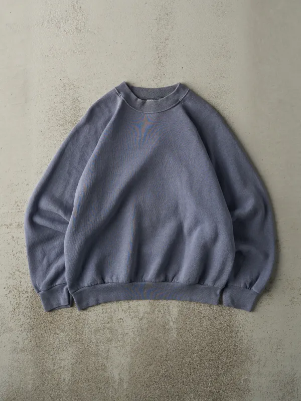 Vintage 90s Washed Blue Blank Crewneck (M) sold by Rebalance Vintage