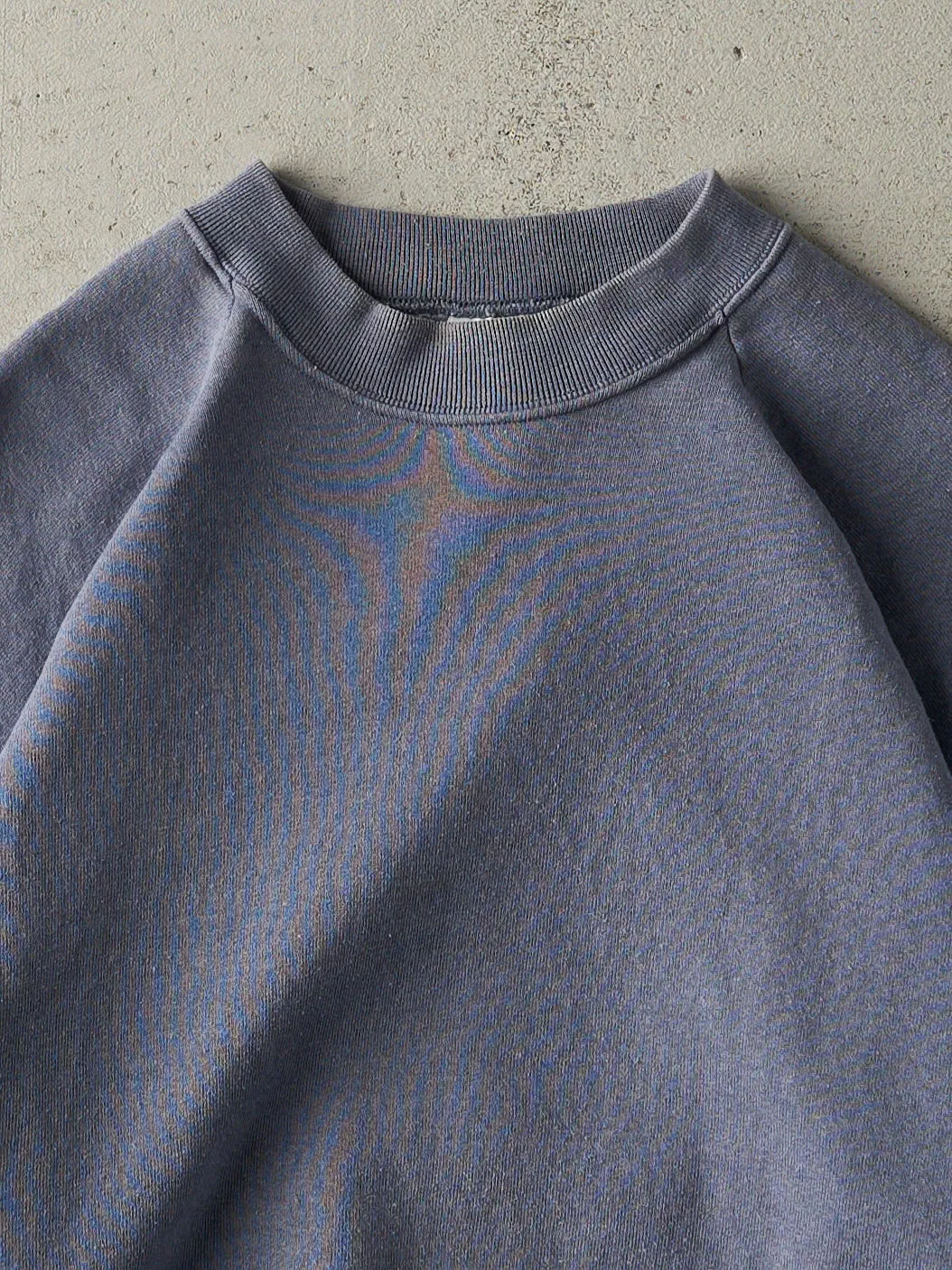 Vintage 90s Washed Blue Blank Crewneck (M) sold by Rebalance Vintage product image thumbnail 2