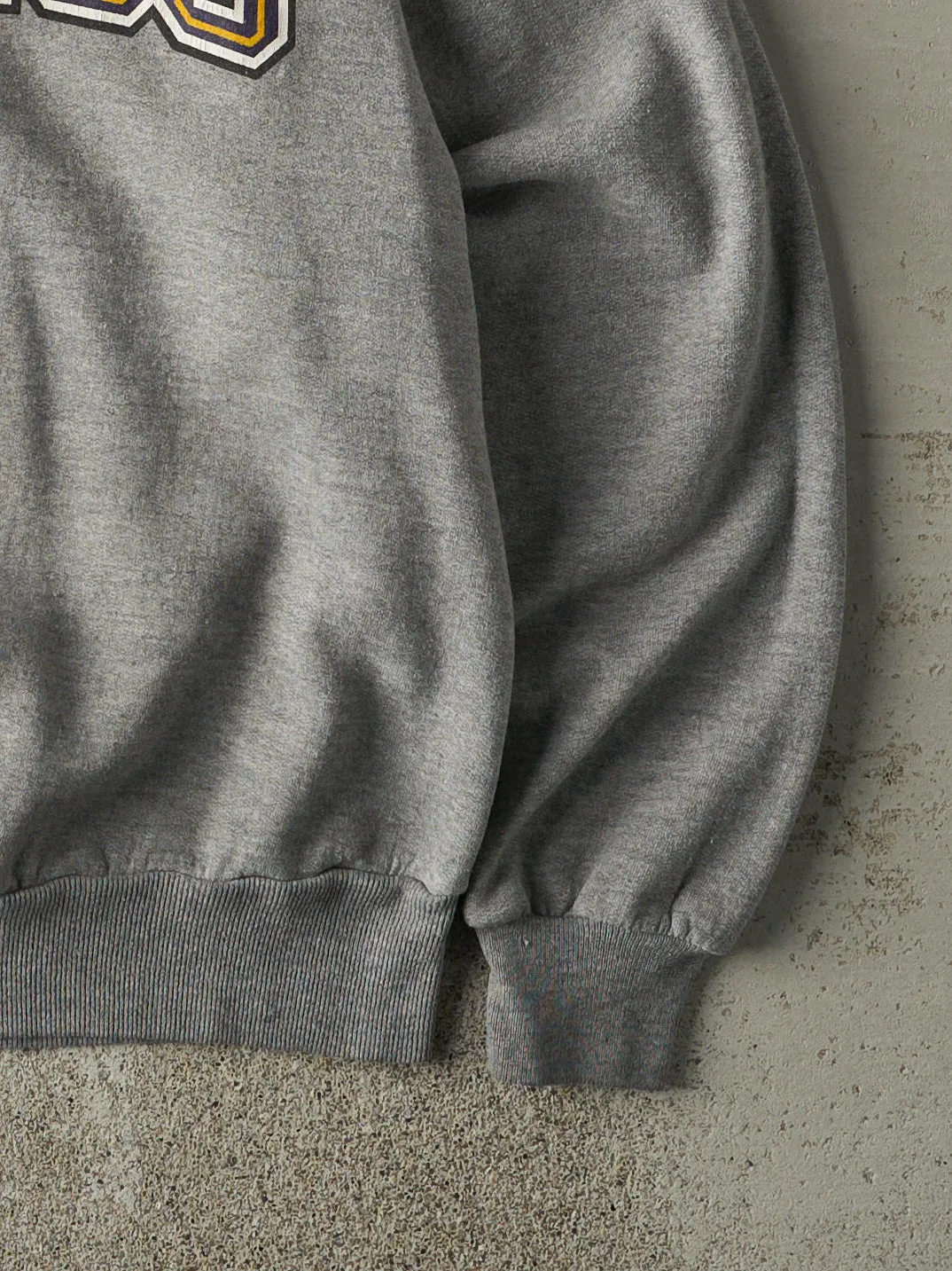 Vintage 90s Grey Minnesota Vikings Crewneck (L) sold by Rebalance Vintage product image thumbnail 3