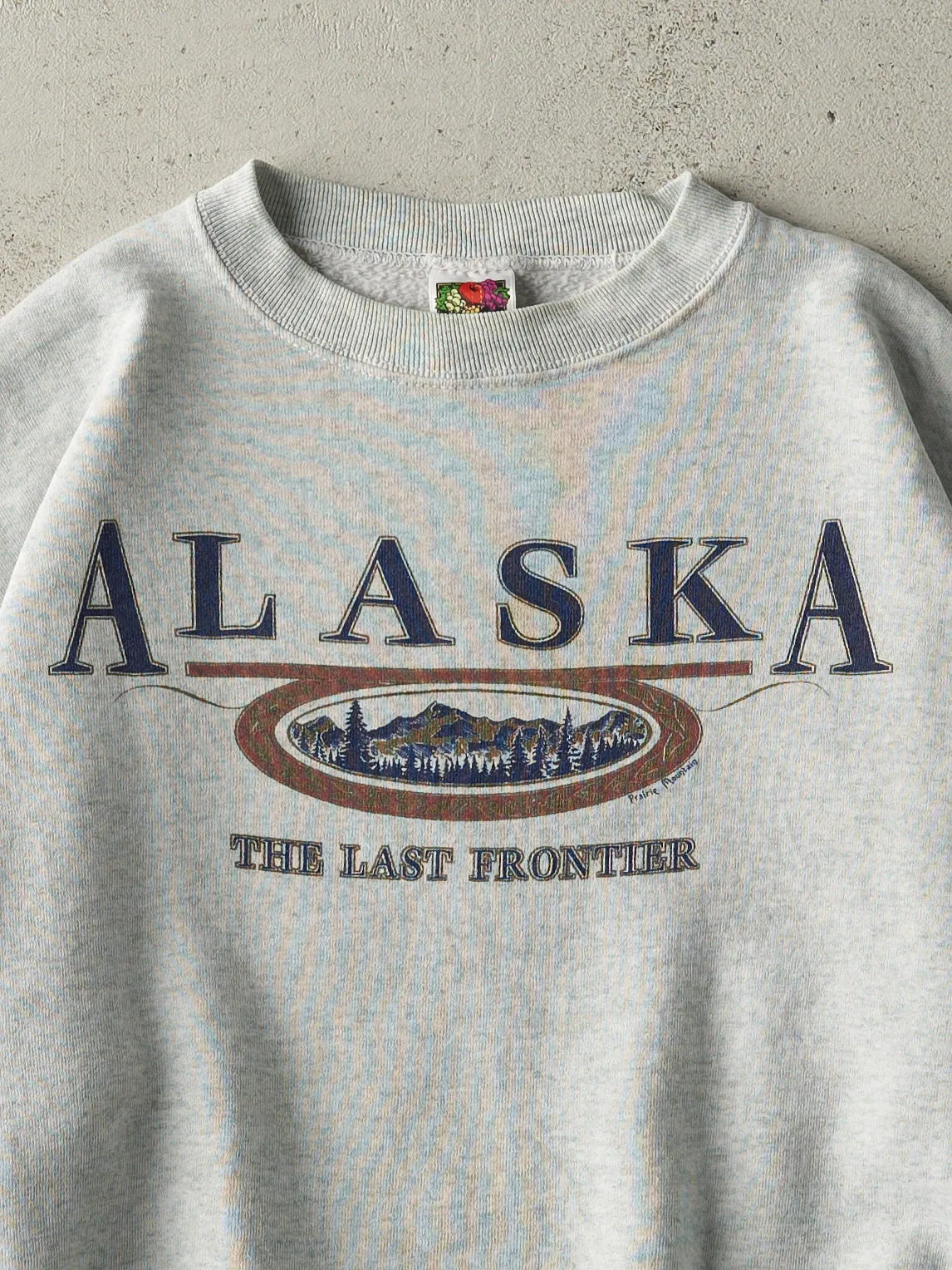 Vintage 90s Heather Grey Alaska Boxy Crewneck (M) sold by Rebalance Vintage product image thumbnail 2