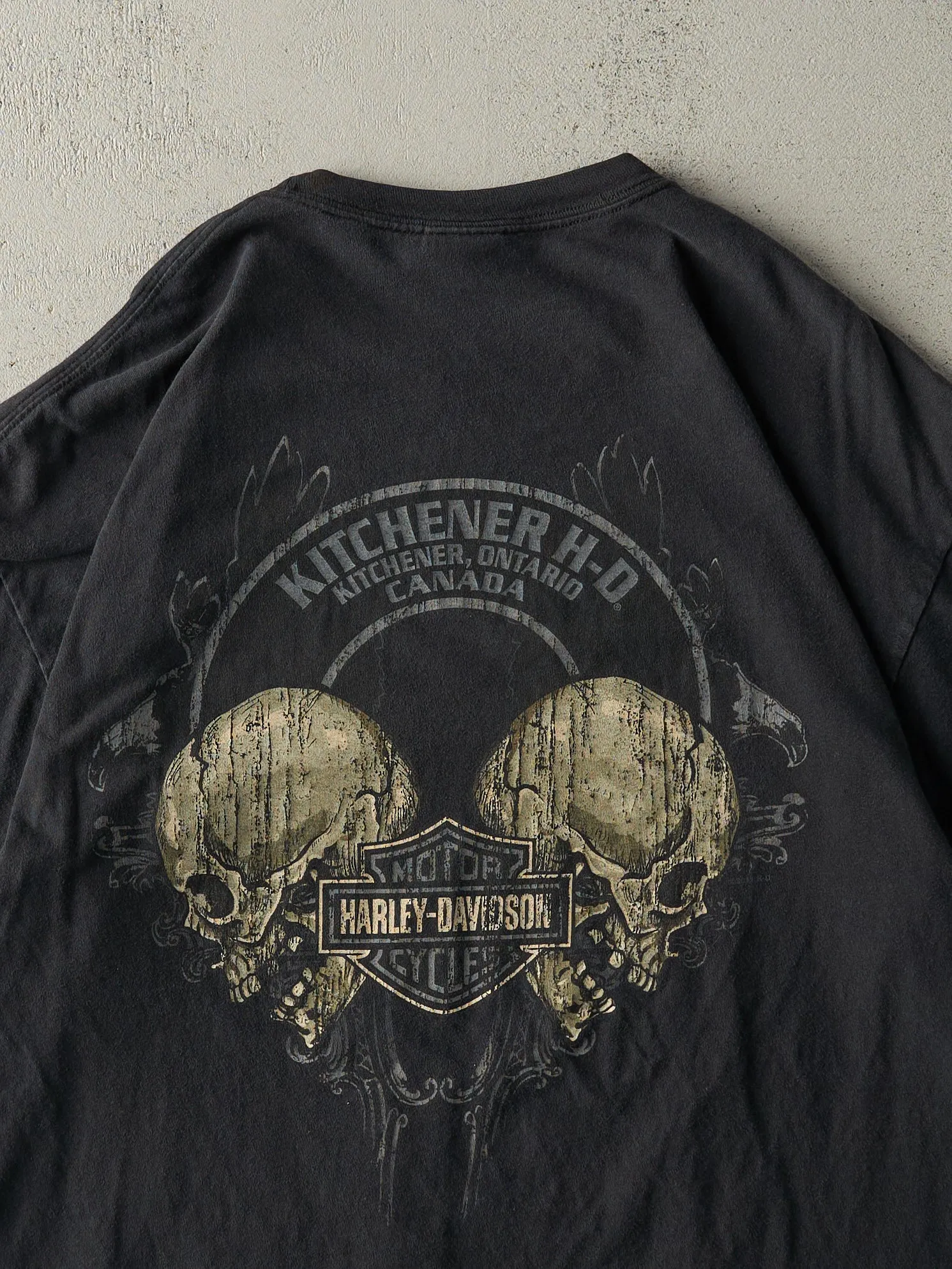 Vintage 11' Black Kitchener Ontario Harley Davidson Tee (L/XL) sold by Rebalance Vintage product image thumbnail 4
