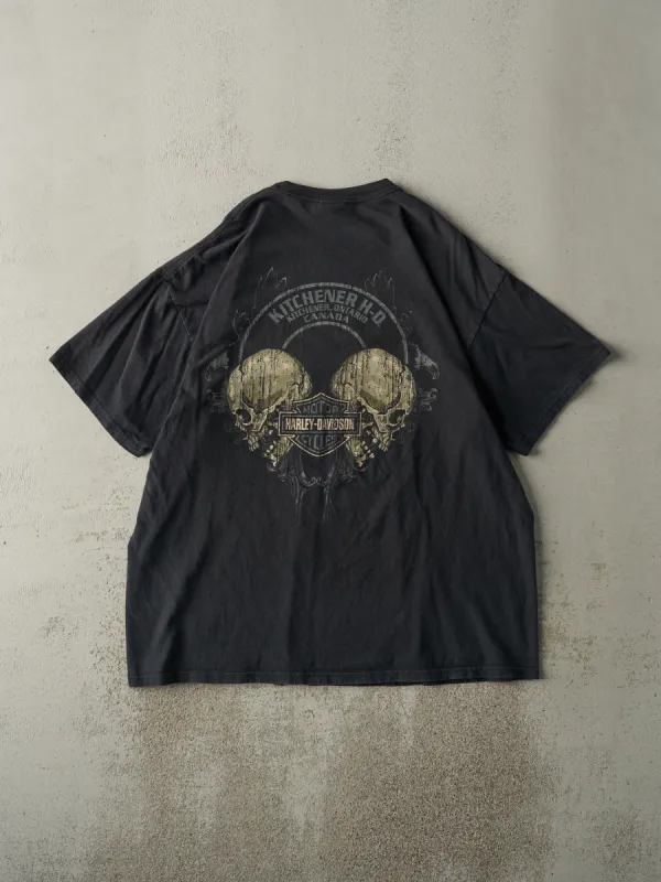 Vintage 11' Black Kitchener Ontario Harley Davidson Tee (L/XL) sold by Rebalance Vintage