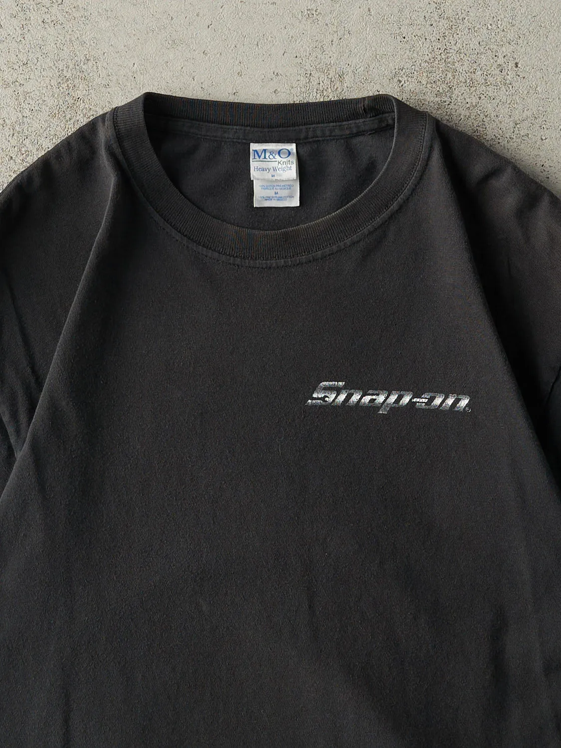 Vintage Y2K Black Snap On Racing Tee (S) sold by Rebalance Vintage product image thumbnail 3