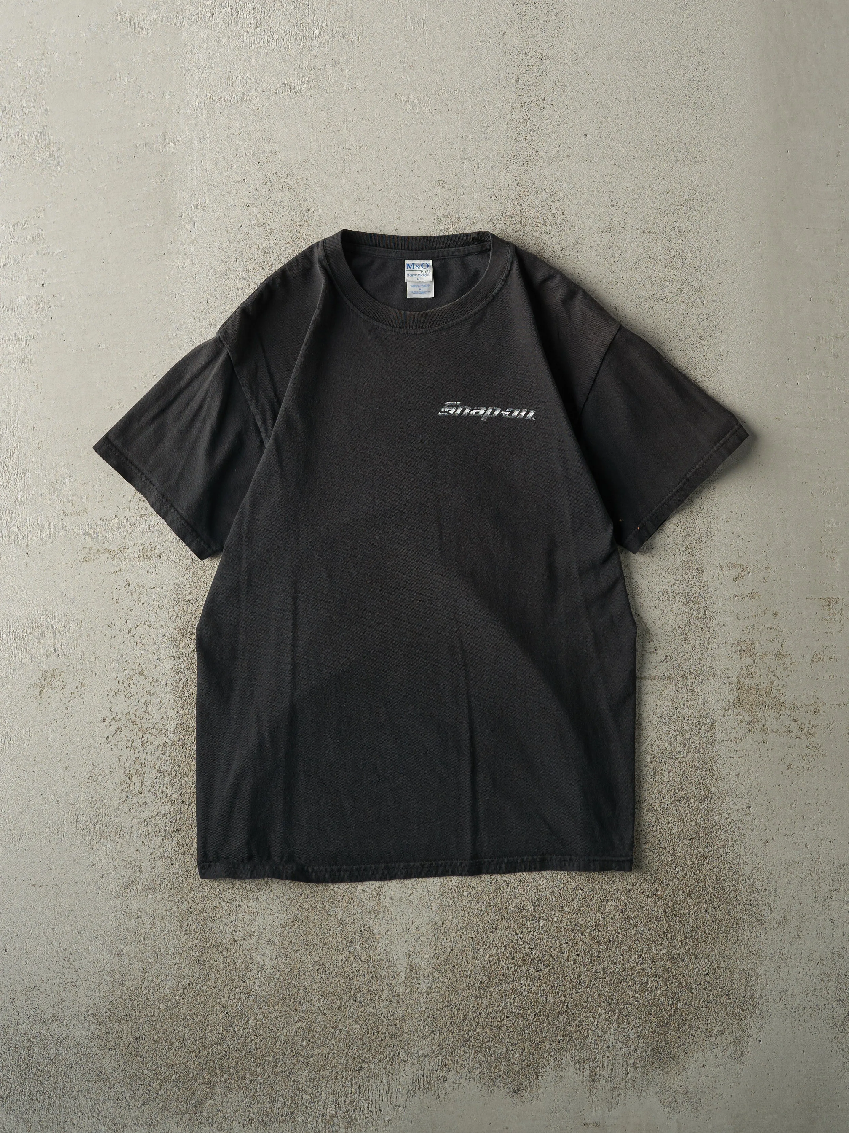 Vintage Y2K Black Snap On Racing Tee (S) sold by Rebalance Vintage product image thumbnail 2