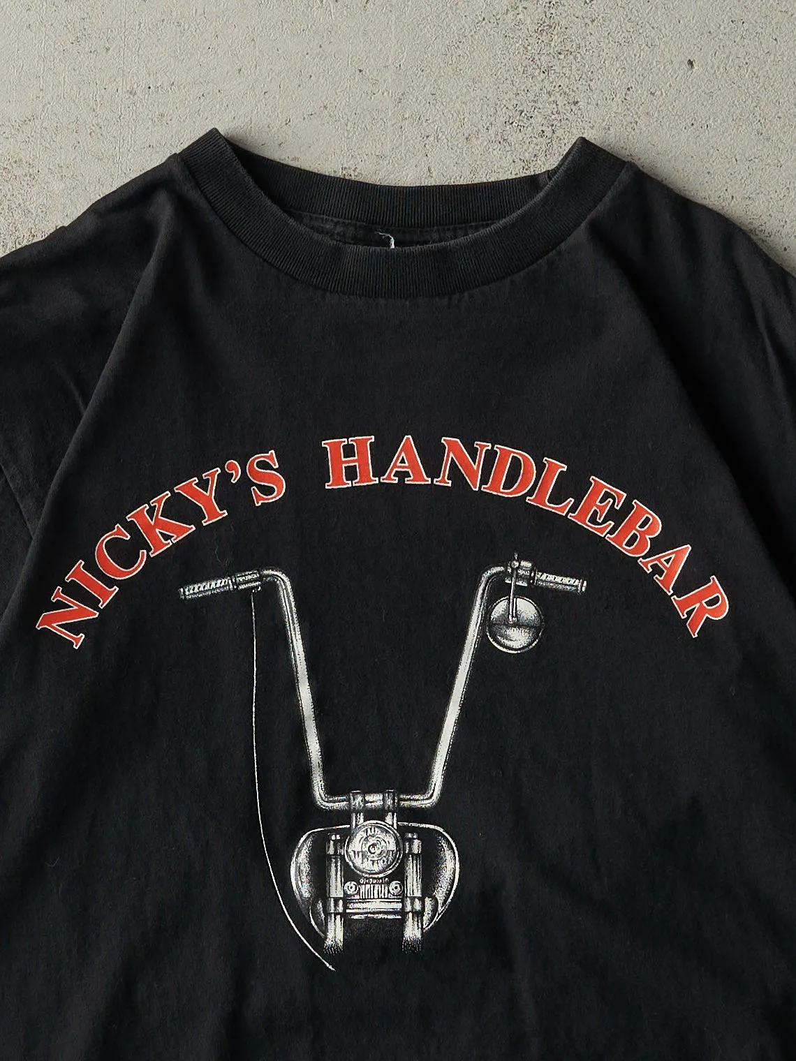 Vintage Y2K Black Nicky's Handlebar Harley Davidson Knock-Off Tee (S) sold by Rebalance Vintage product image thumbnail 3