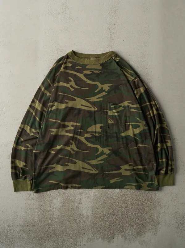 Vintage 90s Camo Pocket Long Sleeve (L/XL) sold by Rebalance Vintage
