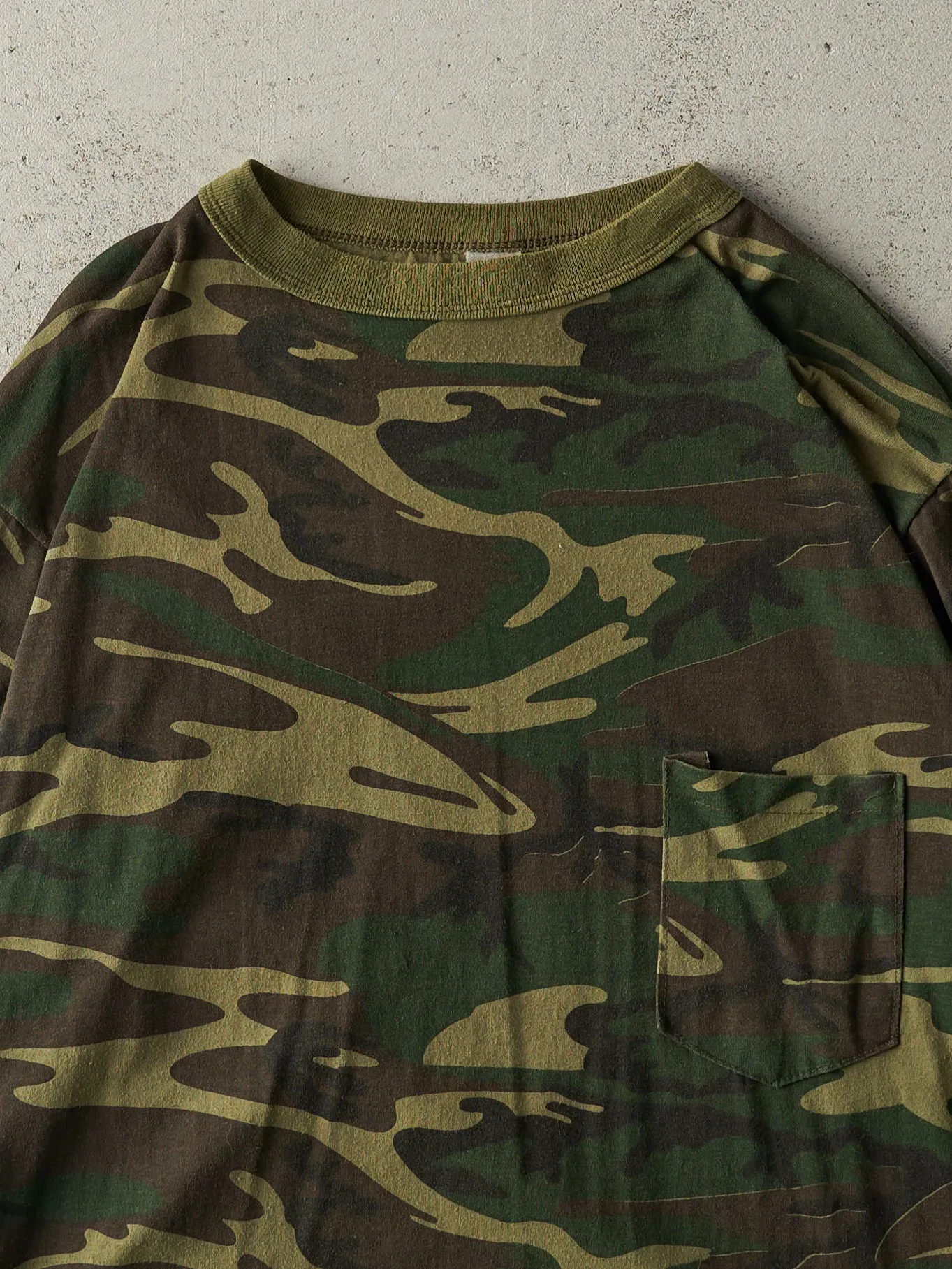 Vintage 90s Camo Pocket Long Sleeve (L/XL) sold by Rebalance Vintage product image thumbnail 2