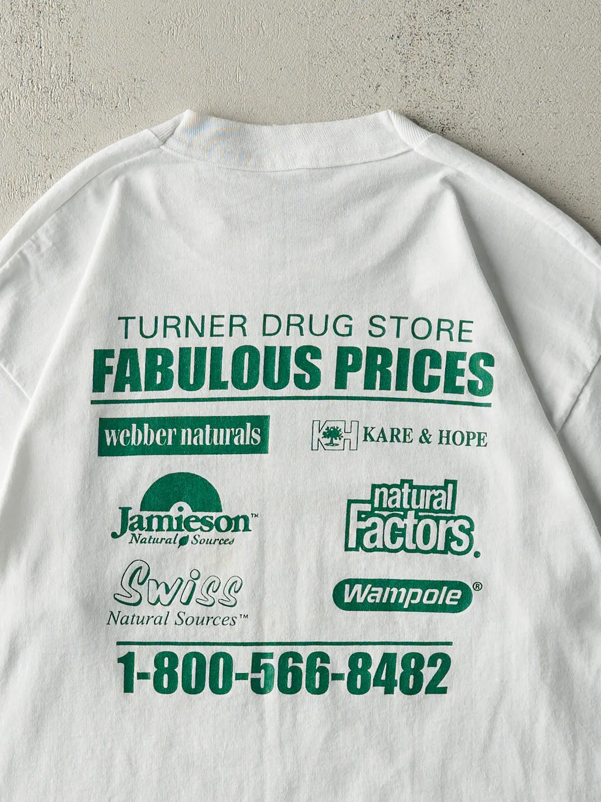 Vintage 98' White Turner Drug Store Single Stitch Tee (M) sold by Rebalance Vintage product image thumbnail 4