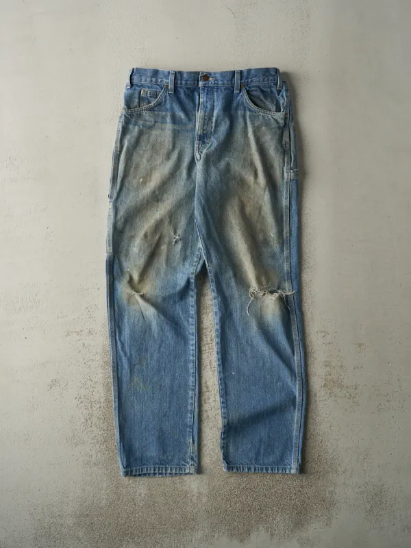 Vintage 90s Mid Wash Dickies Carpenter Jeans (35.5x34.5) sold by Rebalance Vintage