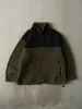 Vintage 90s Green & Black Sherpa Quarter Zip Jacket (XL) sold by Rebalance Vintage
