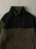Vintage 90s Green & Black Sherpa Quarter Zip Jacket (XL) sold by Rebalance Vintage