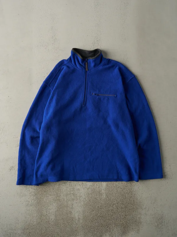 Vintage Y2K Blue Gap Quarter Zip Fleece (XXL) sold by Rebalance Vintage