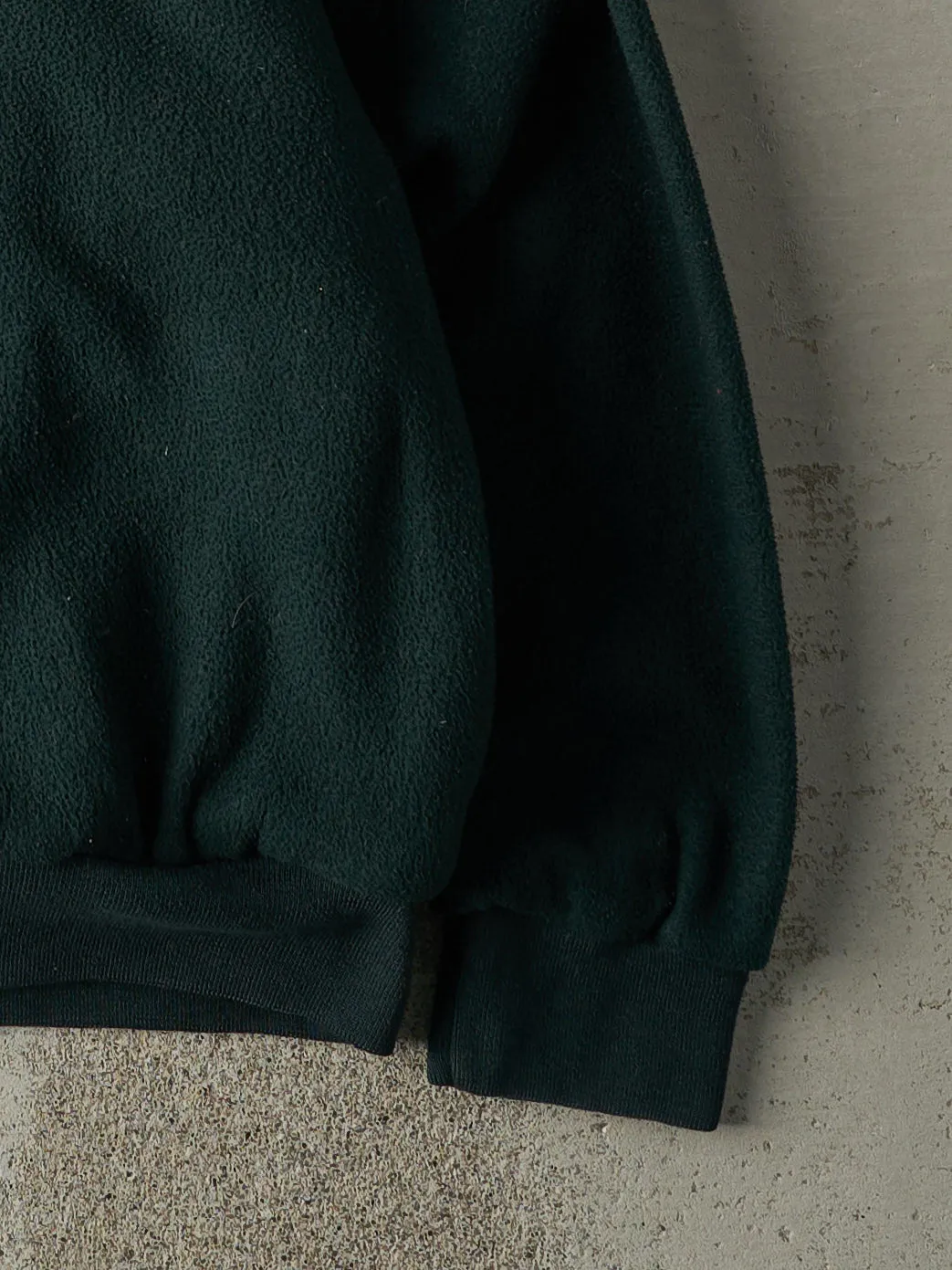 Vintage 90s Forest Green Quarter Zip Fleece (L) sold by Rebalance Vintage product image thumbnail 4