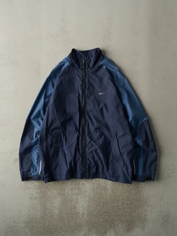 Vintage Y2K Navy Blue Nike Wind Breaker Jacket (L) sold by Rebalance Vintage