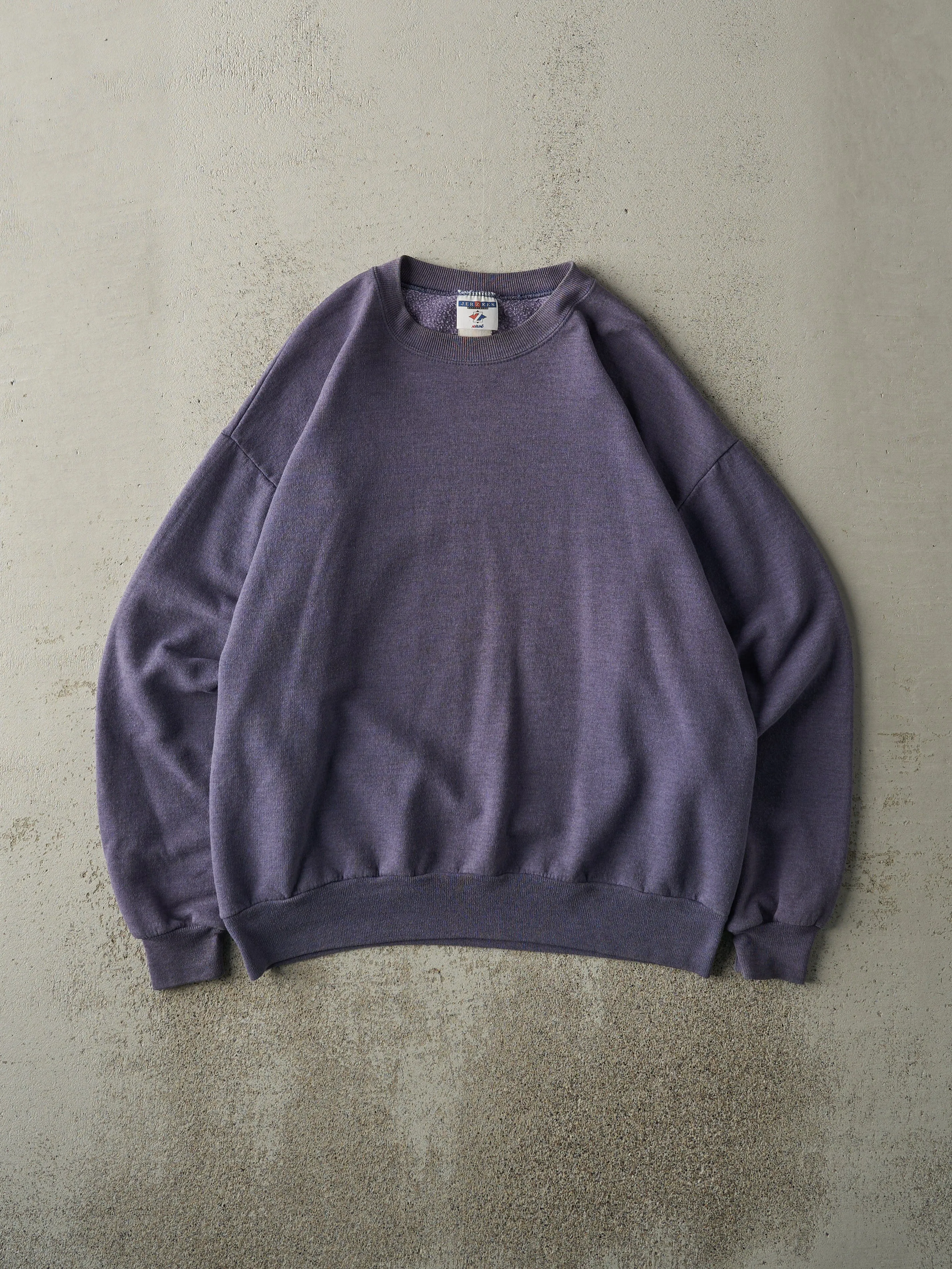 Vintage 90s Washed Purple Blank Crewneck (L) sold by Rebalance Vintage