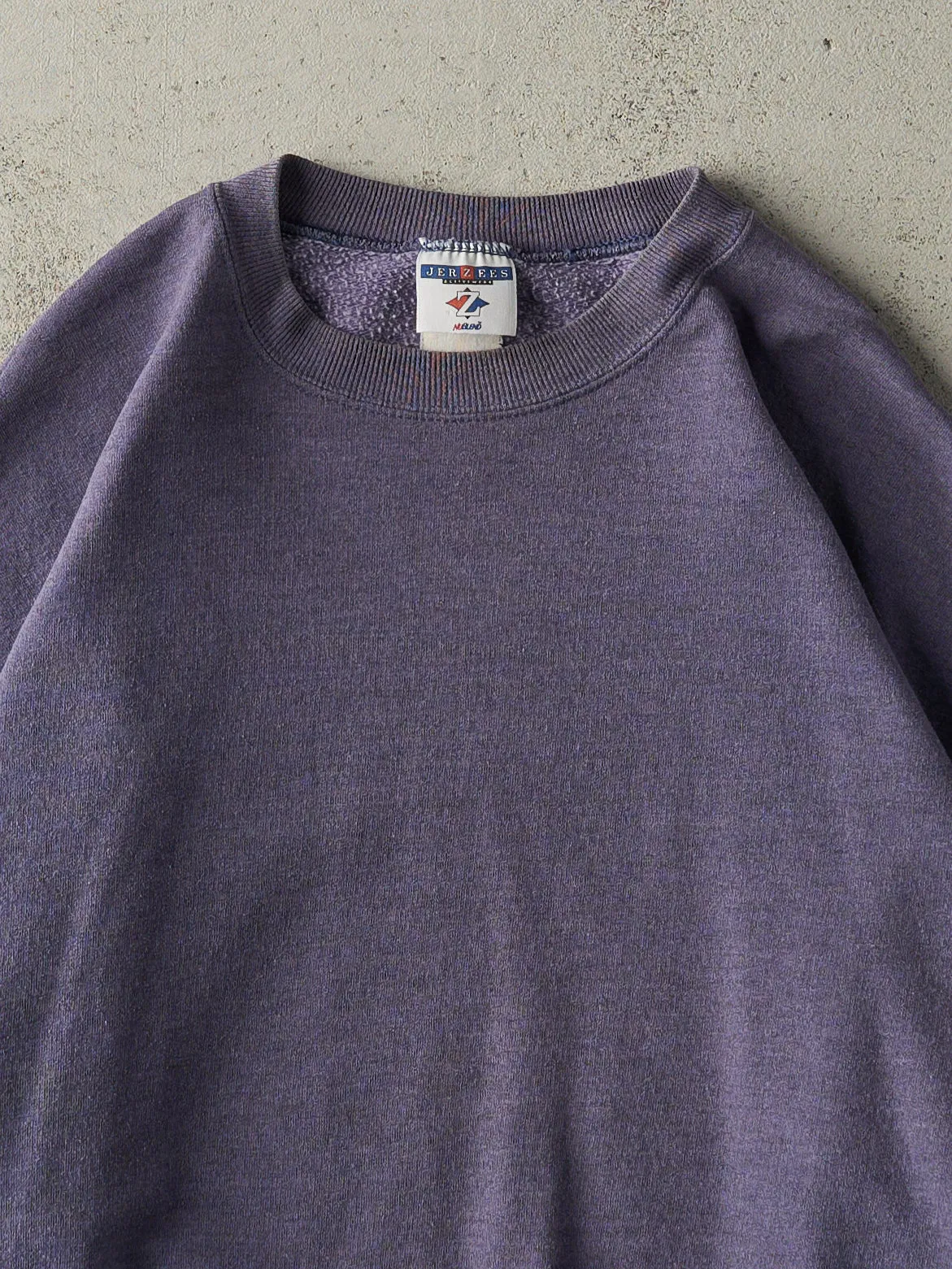 Vintage 90s Washed Purple Blank Crewneck (L) sold by Rebalance Vintage product image thumbnail 2