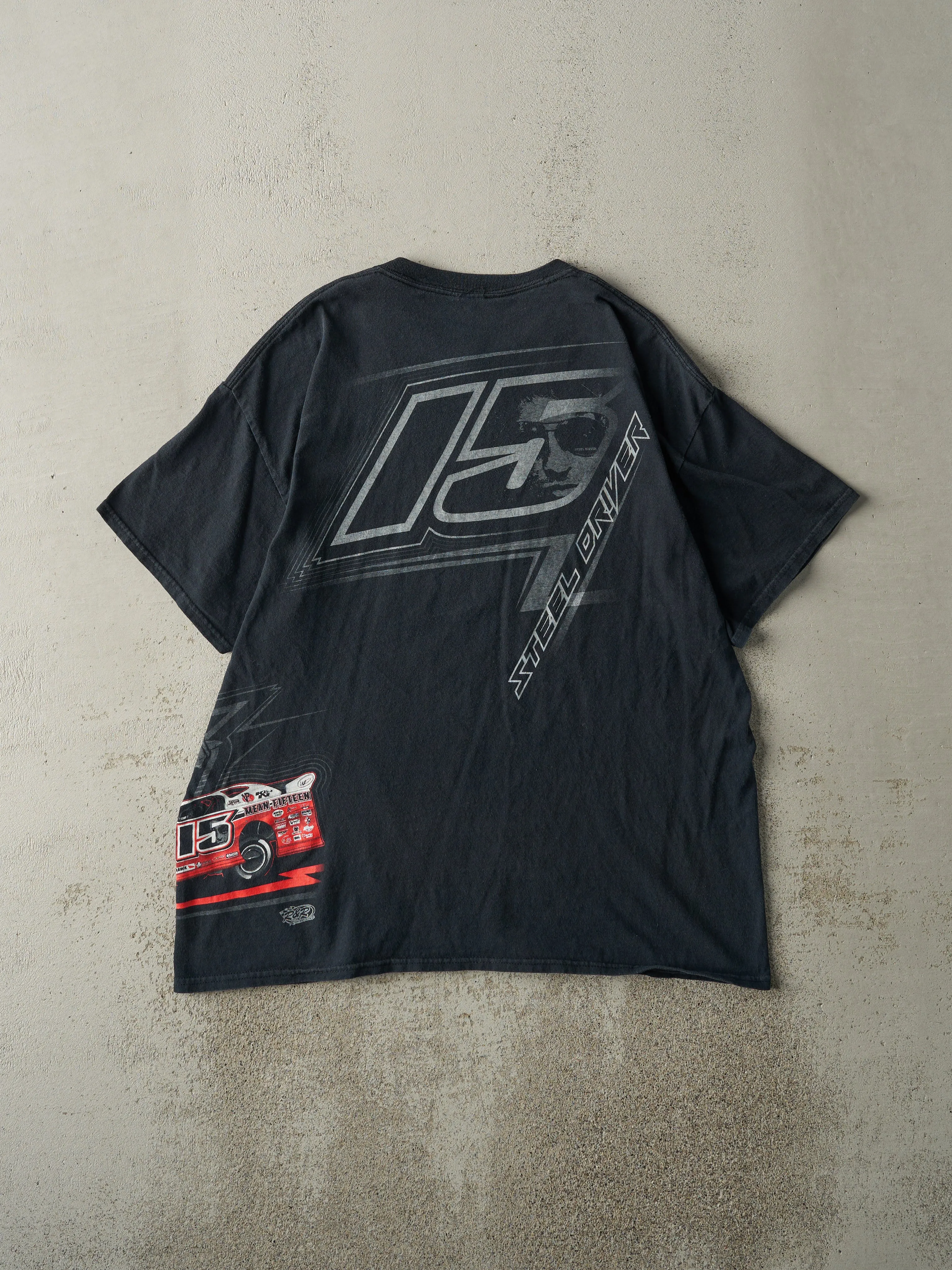 Vintage Y2K Black Jon Henry Racing Tee (L) sold by Rebalance Vintage product image thumbnail 2