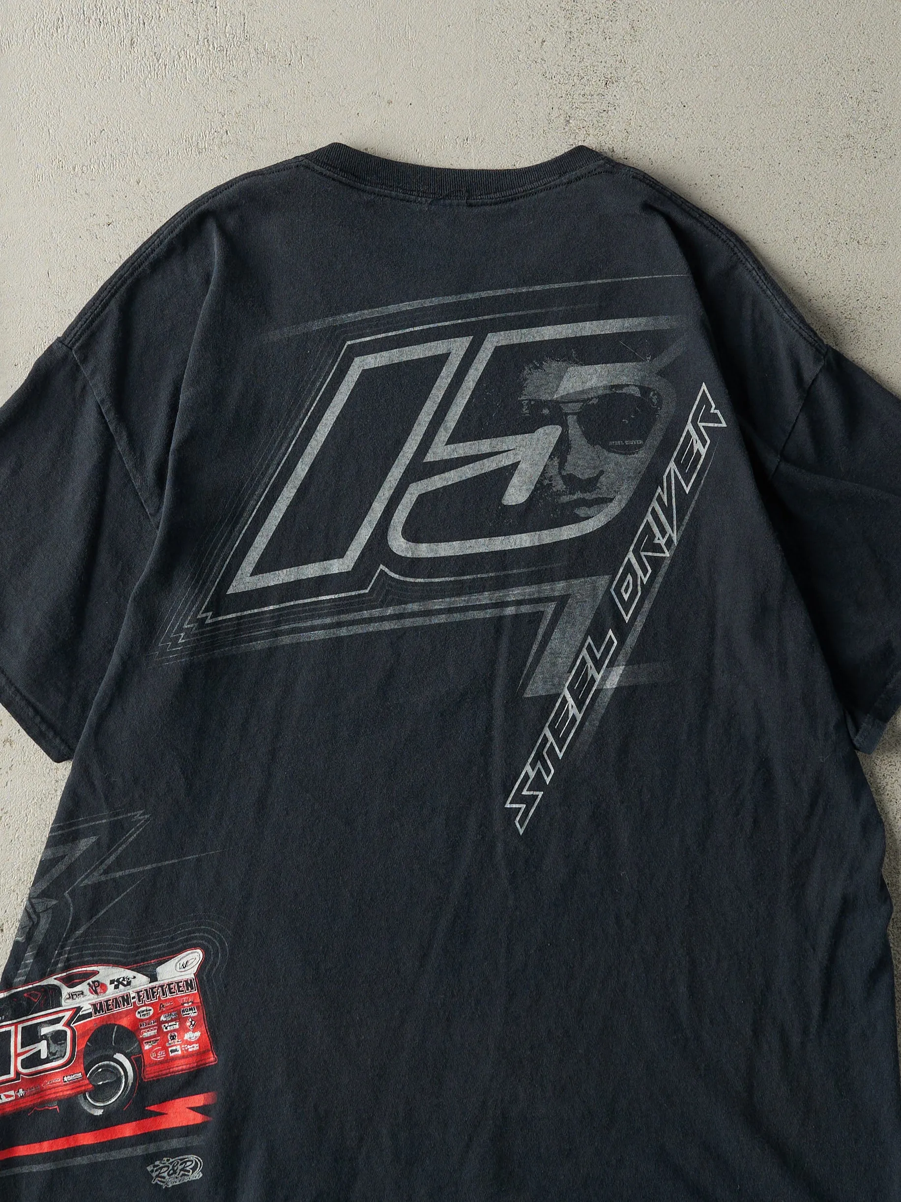 Vintage Y2K Black Jon Henry Racing Tee (L) sold by Rebalance Vintage product image thumbnail 4