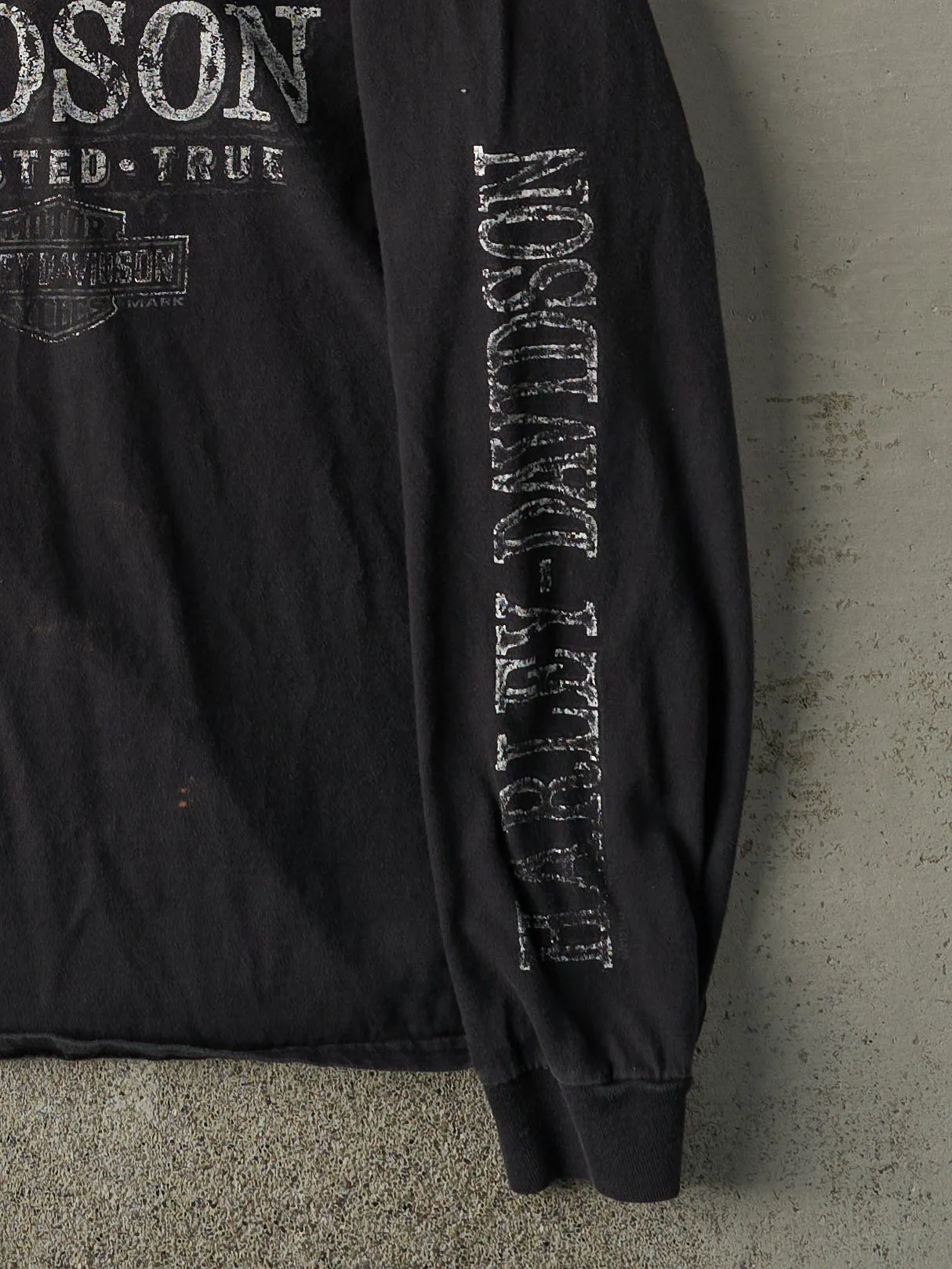 15' Black Edmonton Alberta Harley Davidson Long Sleeve (L) sold by Rebalance Vintage product image thumbnail 5