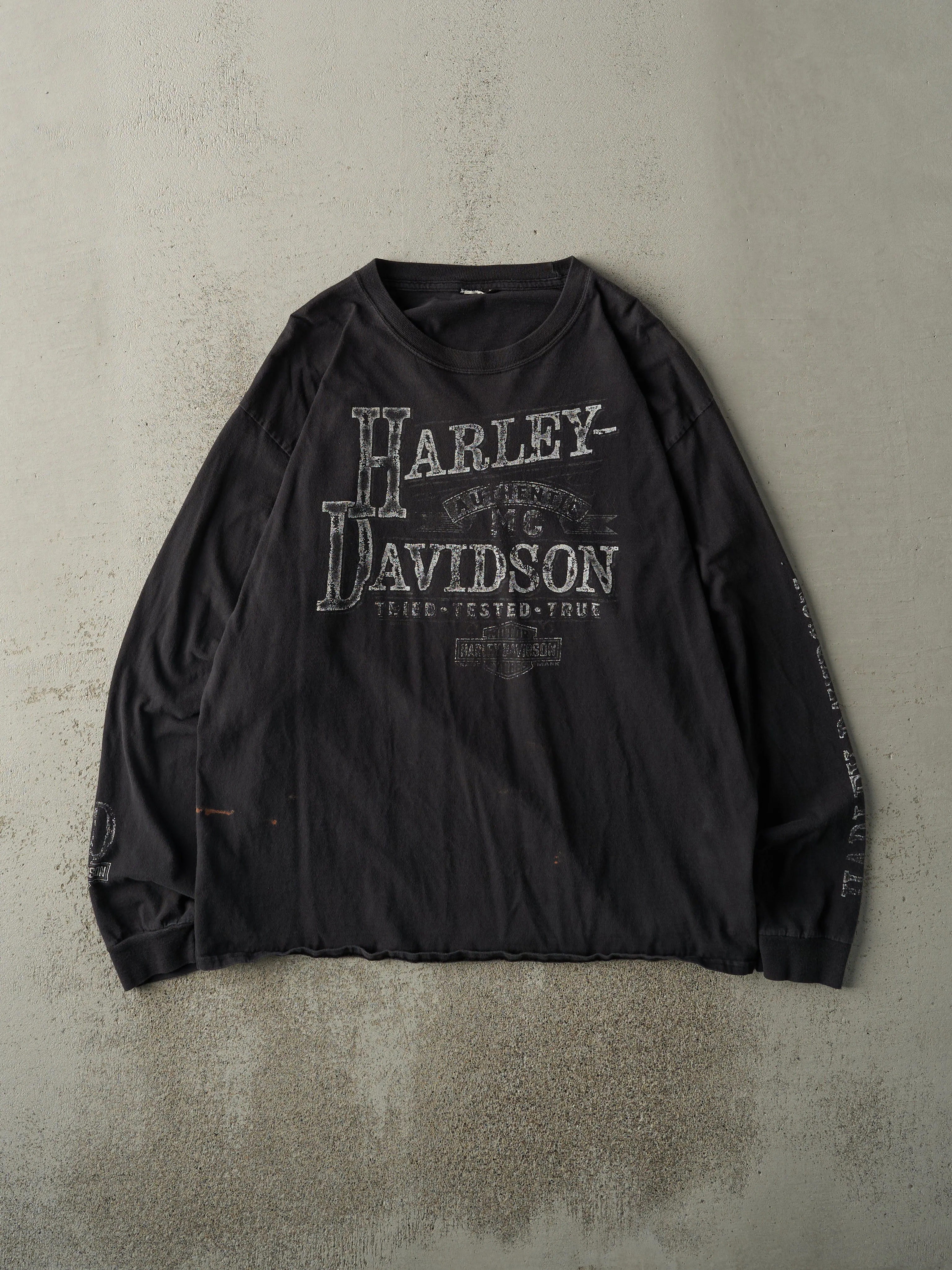 15' Black Edmonton Alberta Harley Davidson Long Sleeve (L) sold by Rebalance Vintage