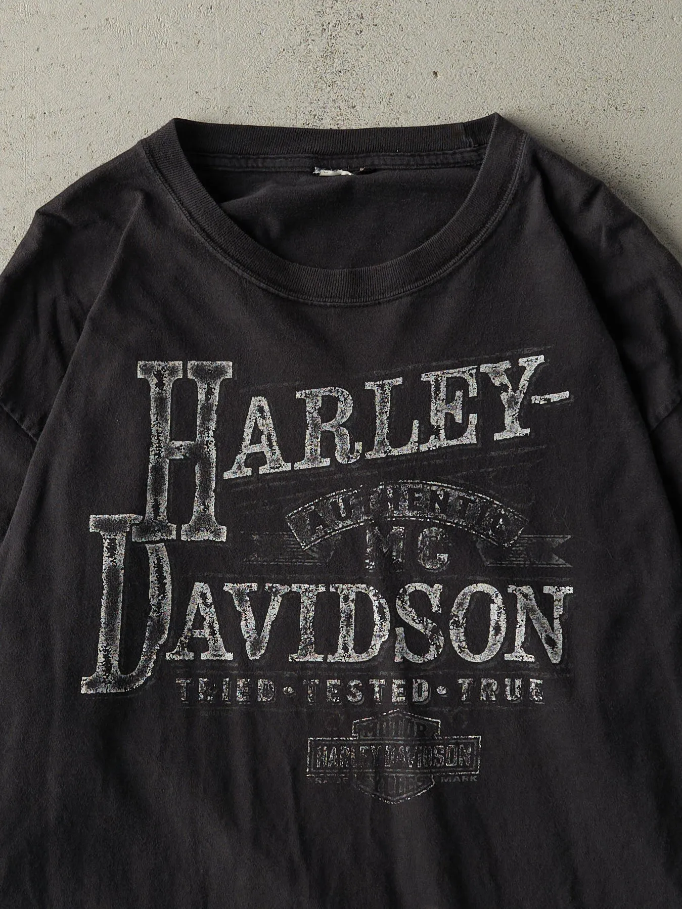 15' Black Edmonton Alberta Harley Davidson Long Sleeve (L) sold by Rebalance Vintage product image thumbnail 3