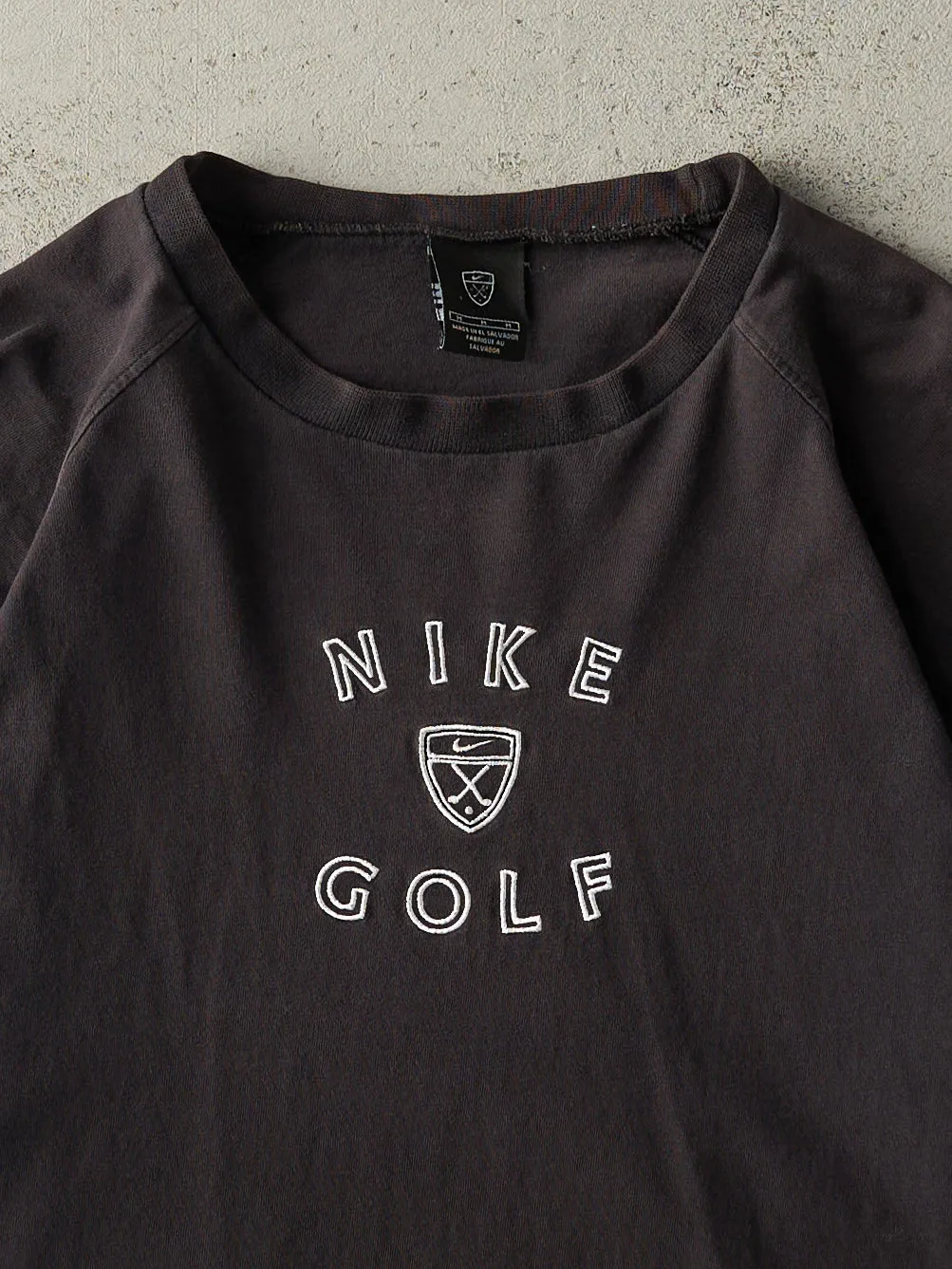 Vintage Y2K Black Embroidered Nike Golf Tee (M) sold by Rebalance Vintage product image thumbnail 2