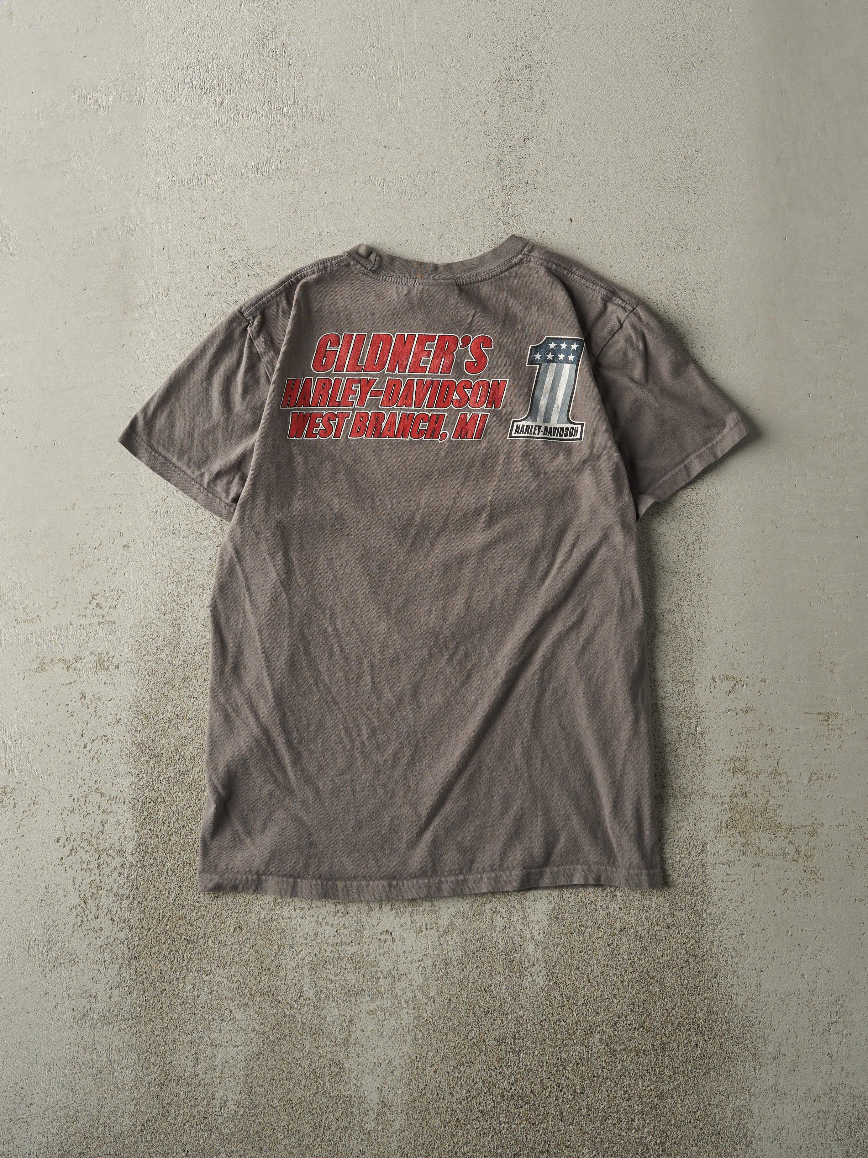 Vintage 11' Charcoal Grey West Branch Michigan Harley Davidson Tee (S) sold by Rebalance Vintage product image thumbnail 2