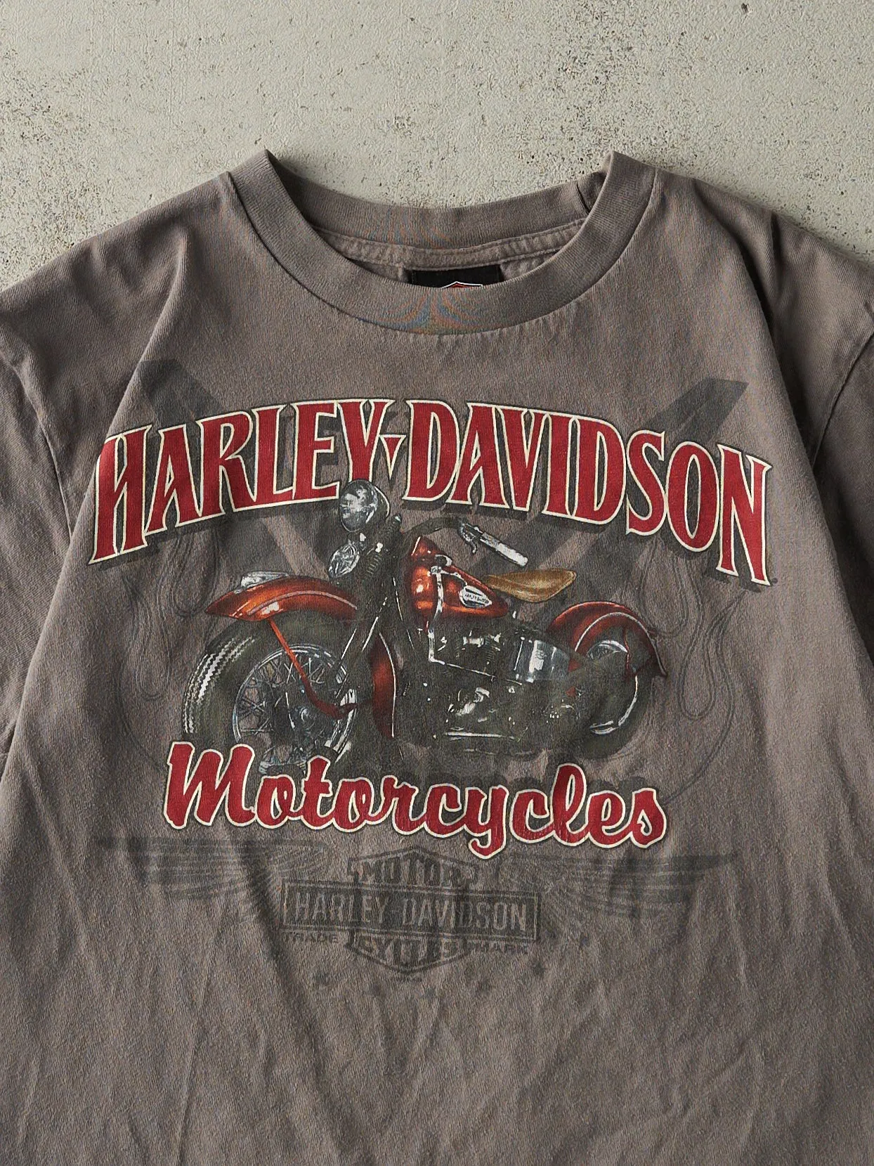 Vintage 11' Charcoal Grey West Branch Michigan Harley Davidson Tee (S) sold by Rebalance Vintage product image thumbnail 3