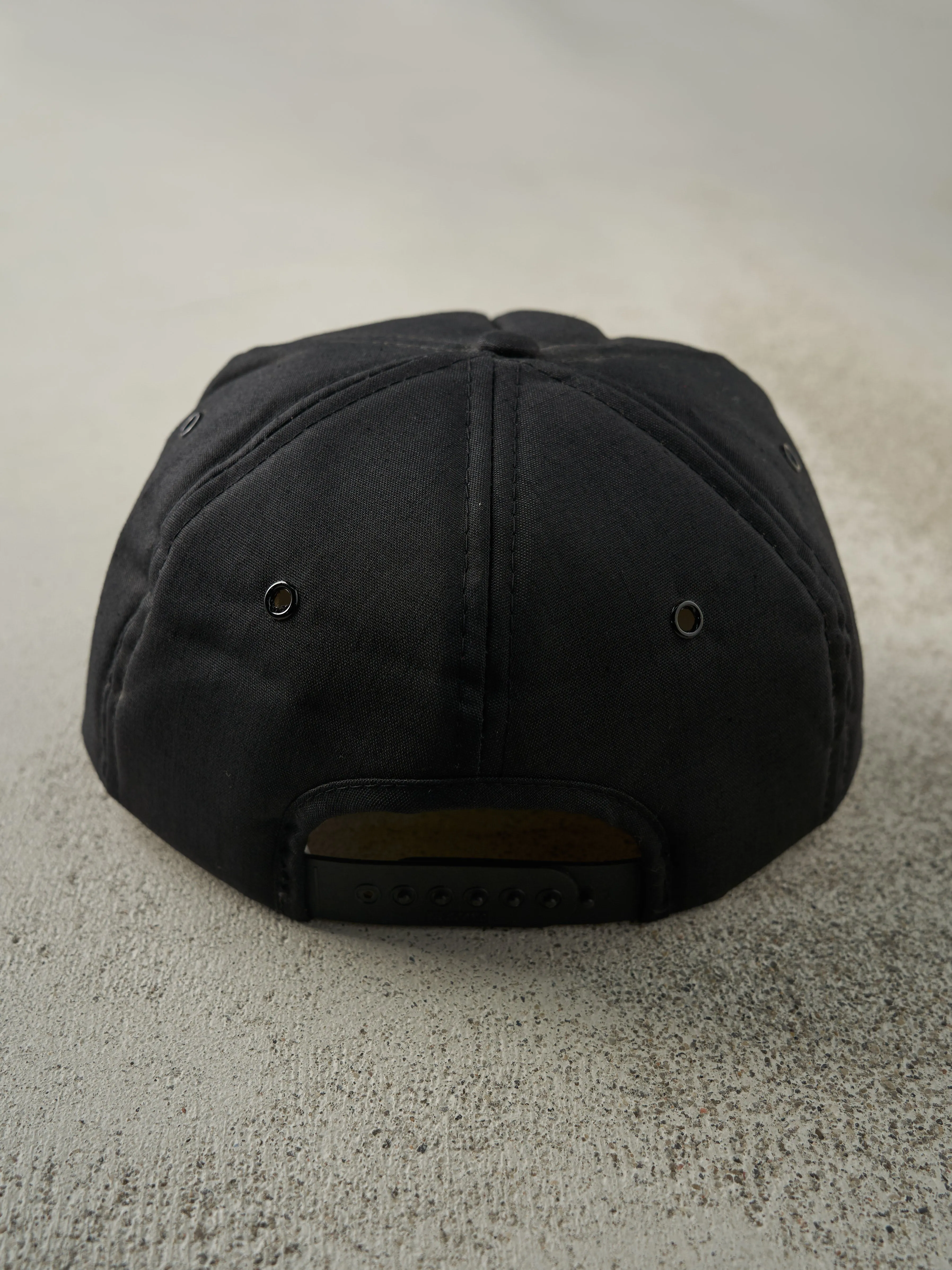 Vintage 80s Black Double D Glass Foam Snapback Hat sold by Rebalance Vintage product image thumbnail 3