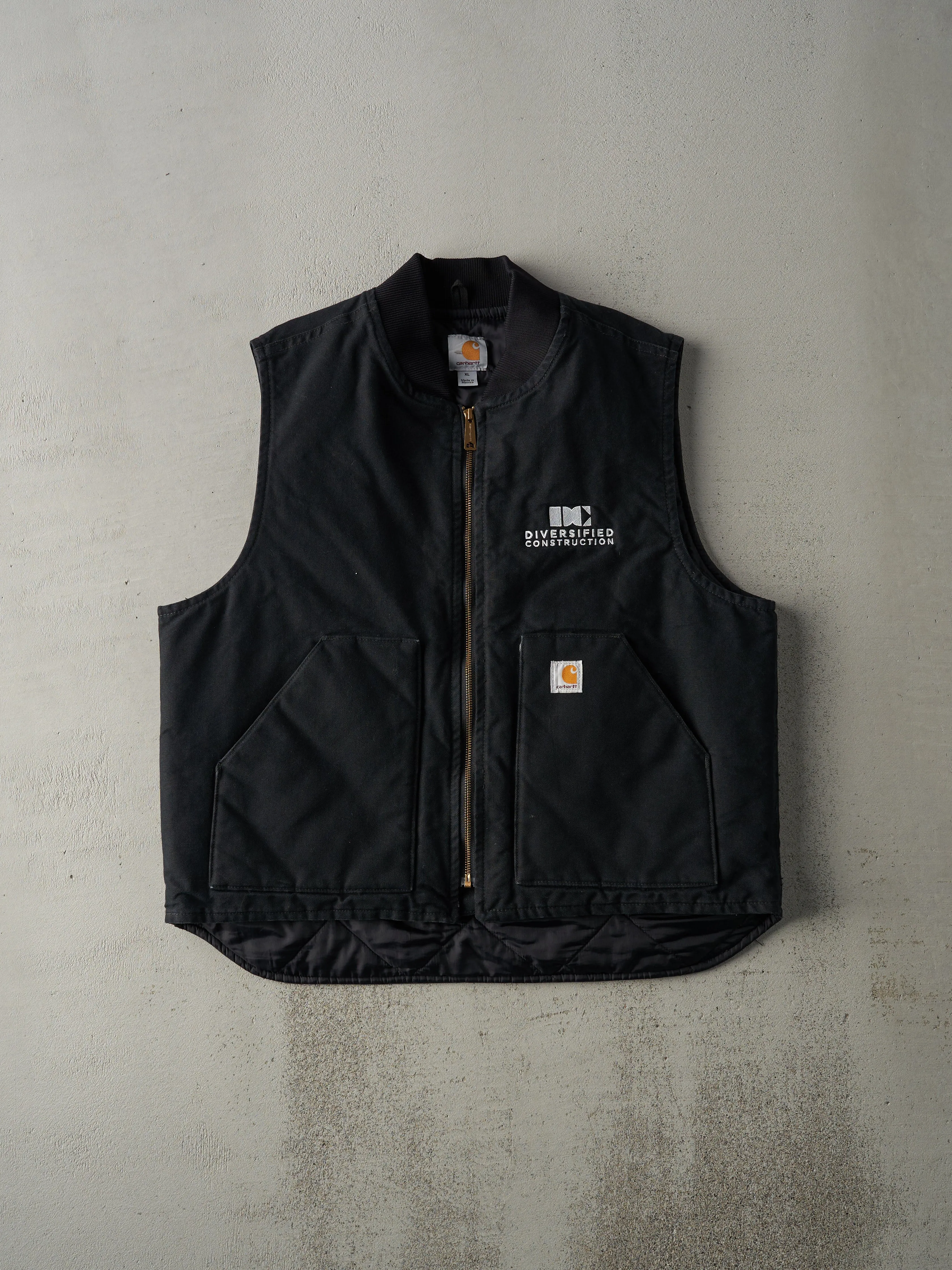 Vintage Y2K Black Embroidered Carhartt Vest (L) sold by Rebalance Vintage