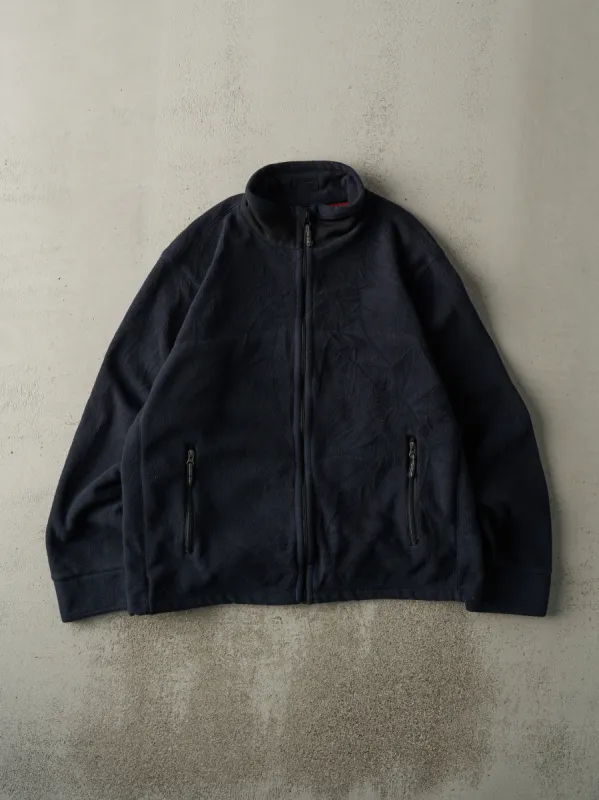 Vintage Y2K Navy Blue Gap Zip Up Fleece (XL) sold by Rebalance Vintage