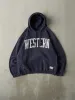 Vintage Y2K Navy Blue Western Hoodie (M) sold by Rebalance Vintage