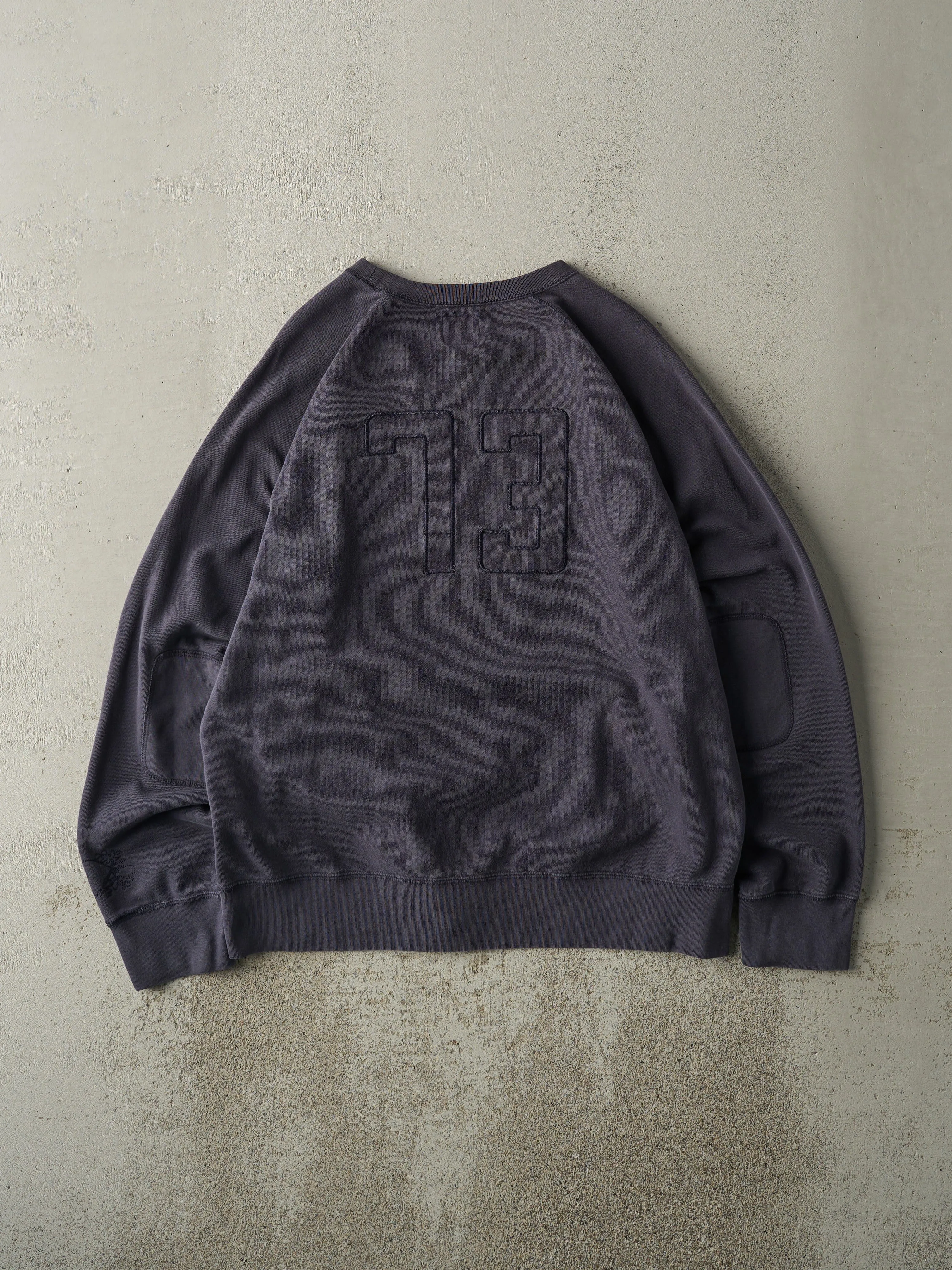Vintage Y2K Navy Blue Roots Embroidered Boxy Crewneck (L) sold by Rebalance Vintage product image thumbnail 2