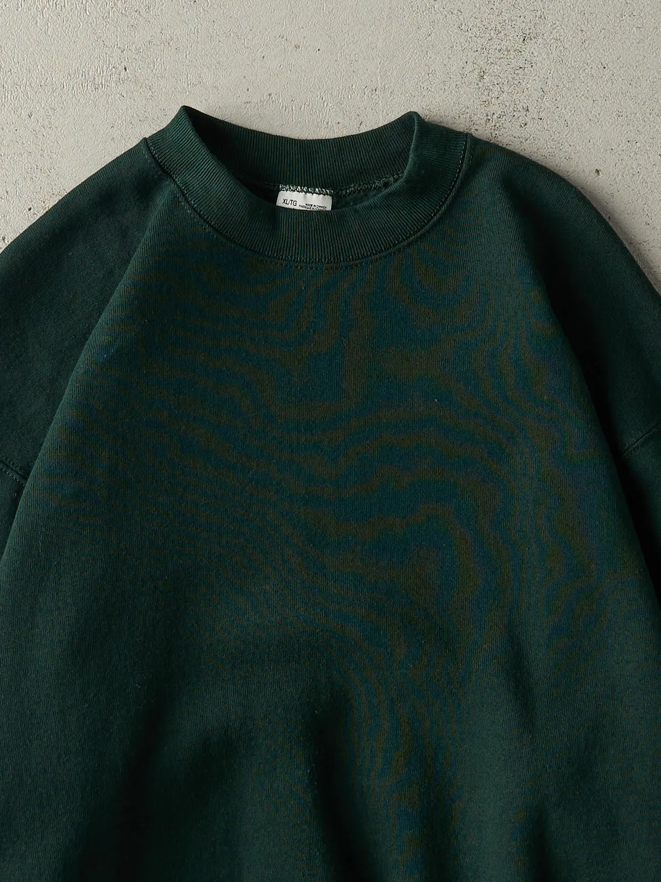 Vintage 90s Green Blank Crewneck (L) sold by Rebalance Vintage product image thumbnail 2