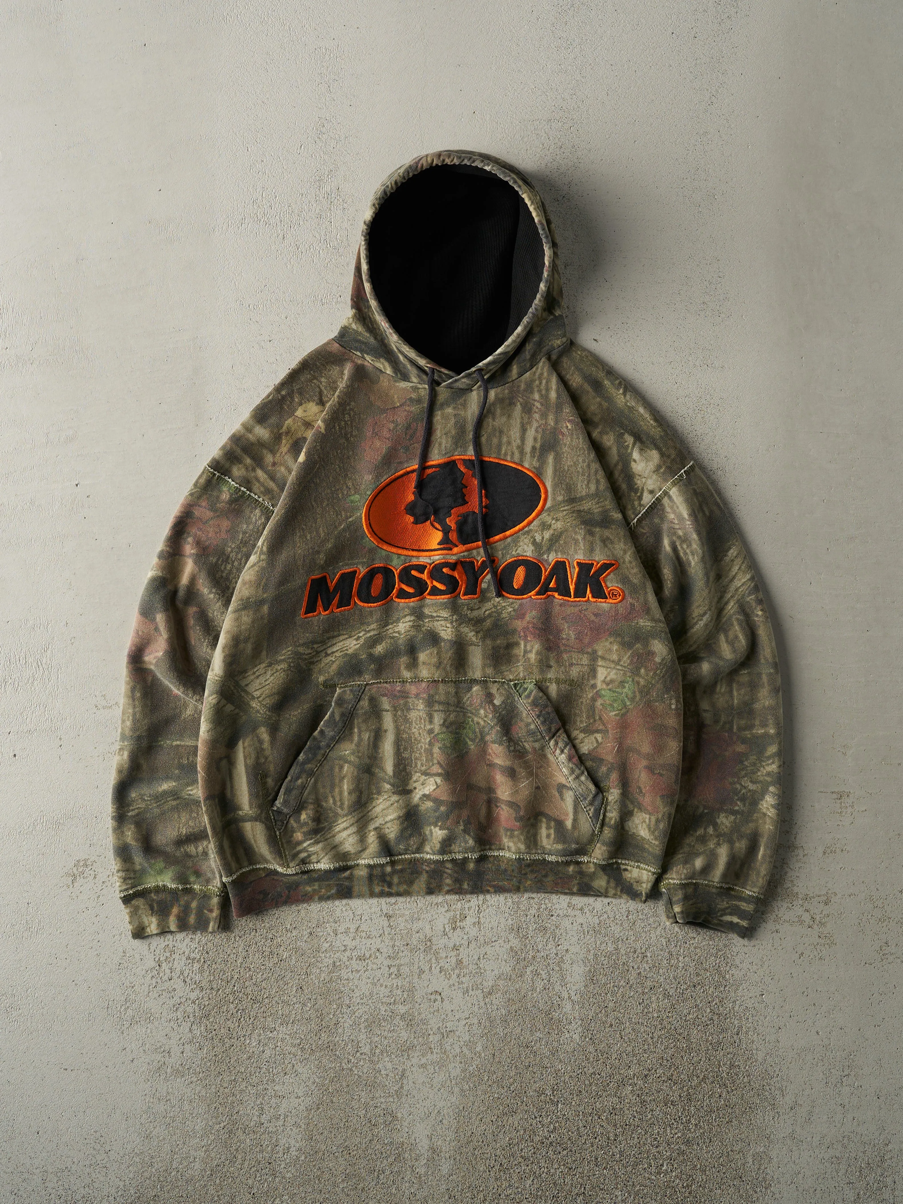 Vintage Y2K Camo Embroidered Mossy Oak Hoodie (L) sold by Rebalance Vintage