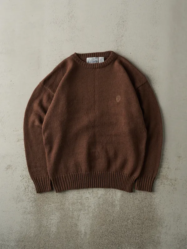 Vintage 90s Brown Club International Knit (M/L) sold by Rebalance Vintage