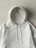 Vintage Y2K White Nike Swoosh Embroidered Hoodie (S/M) sold by Rebalance Vintage