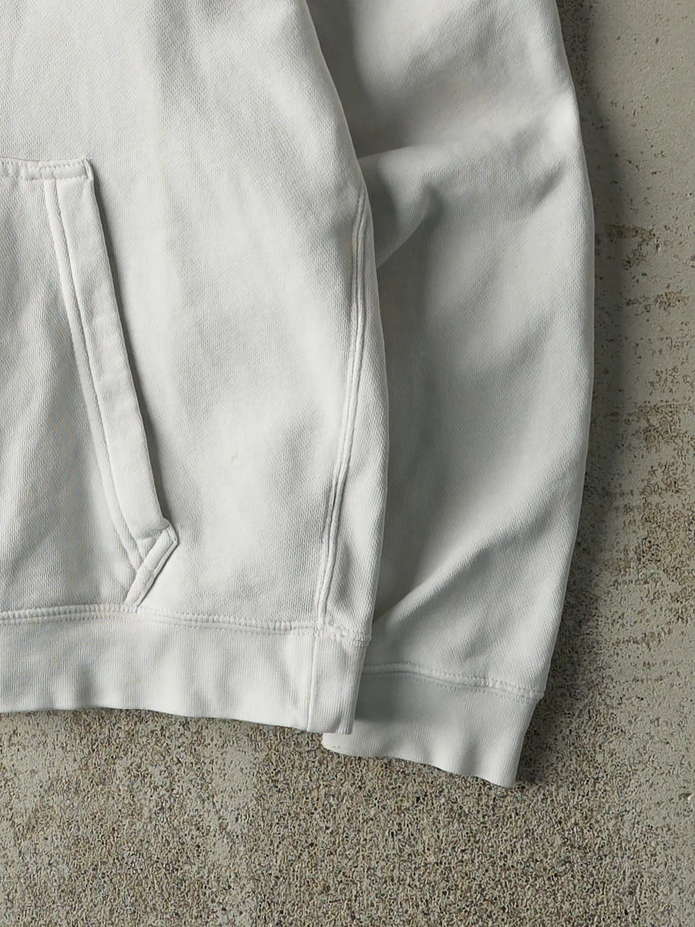 Vintage Y2K White Nike Swoosh Embroidered Hoodie (S/M) sold by Rebalance Vintage product image thumbnail 3