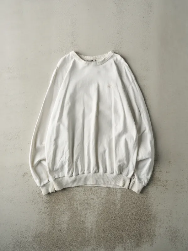 Vintage 90s White Embroidered Northern Reflections Crewneck (L/XL) sold by Rebalance Vintage
