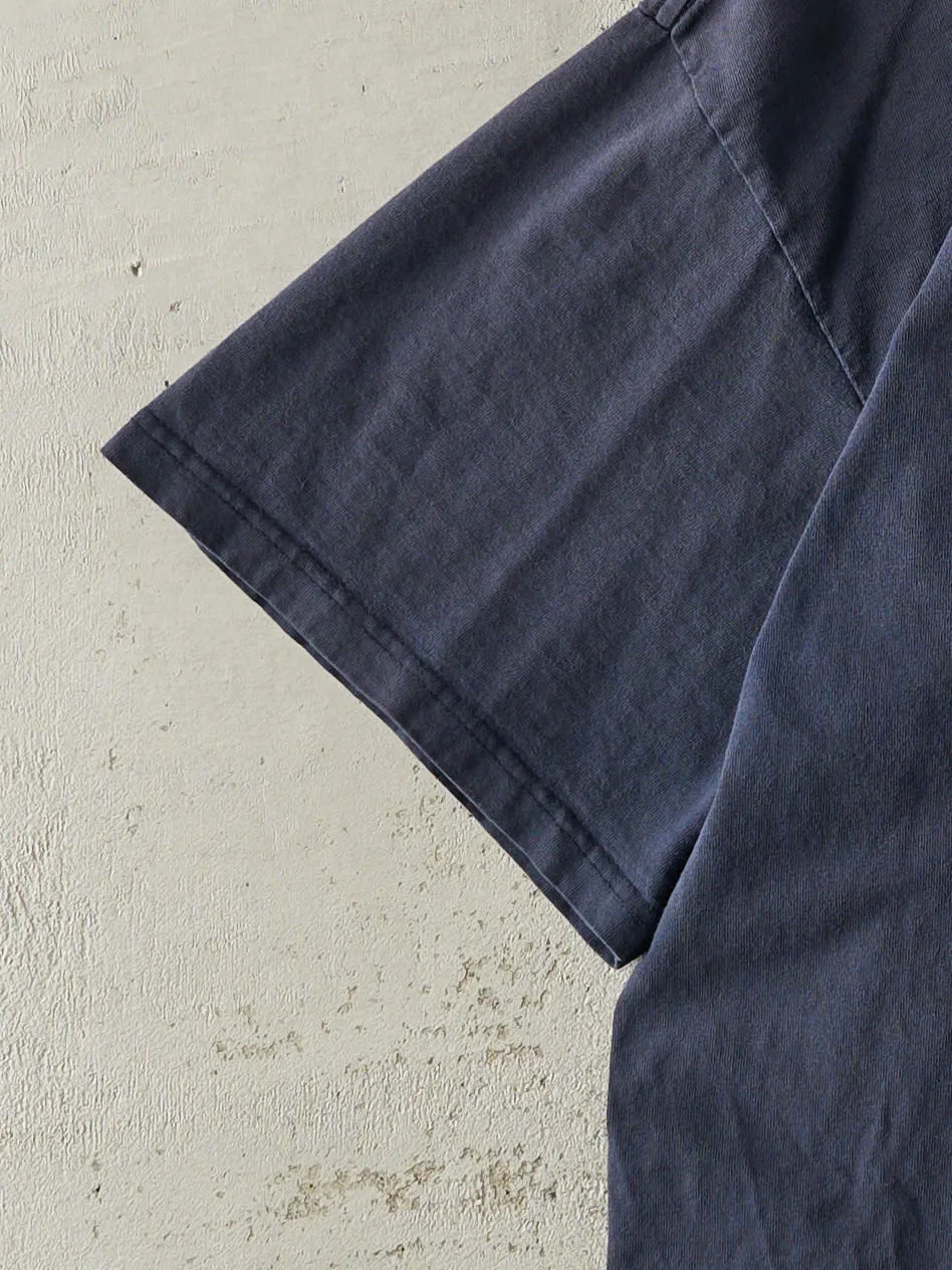 Vintage Y2K Navy Blue Embroidered Nike Tee (XL) sold by Rebalance Vintage product image thumbnail 3