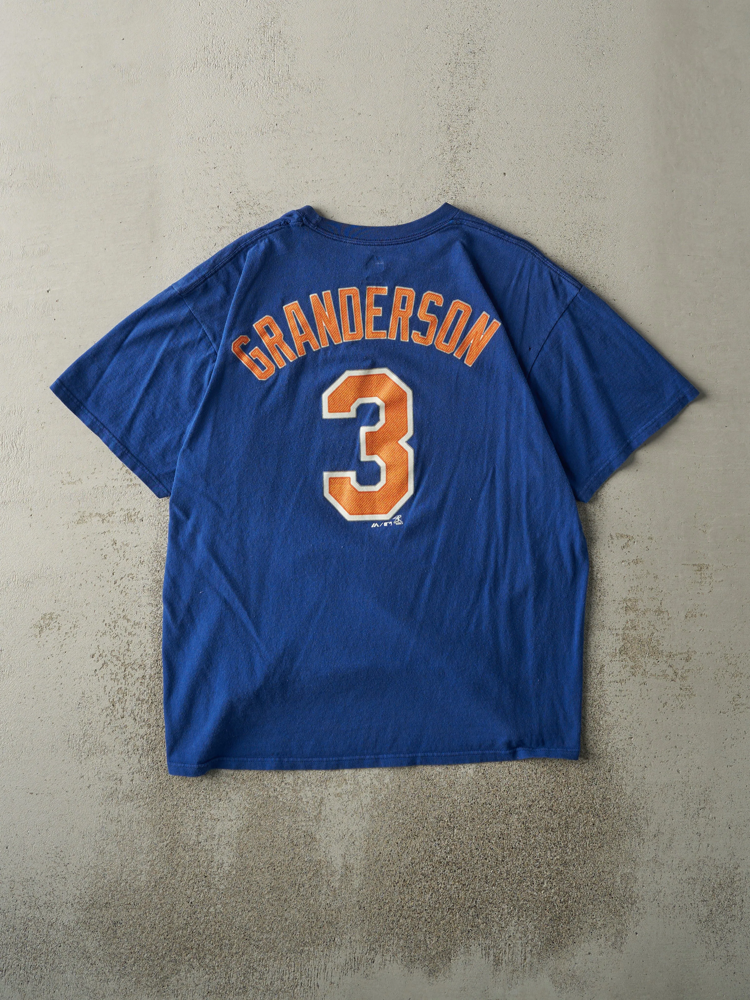 Vintage Y2K Blue New York Mets #3 Curtis Granderson Player Tee (L) sold by Rebalance Vintage product image thumbnail 2