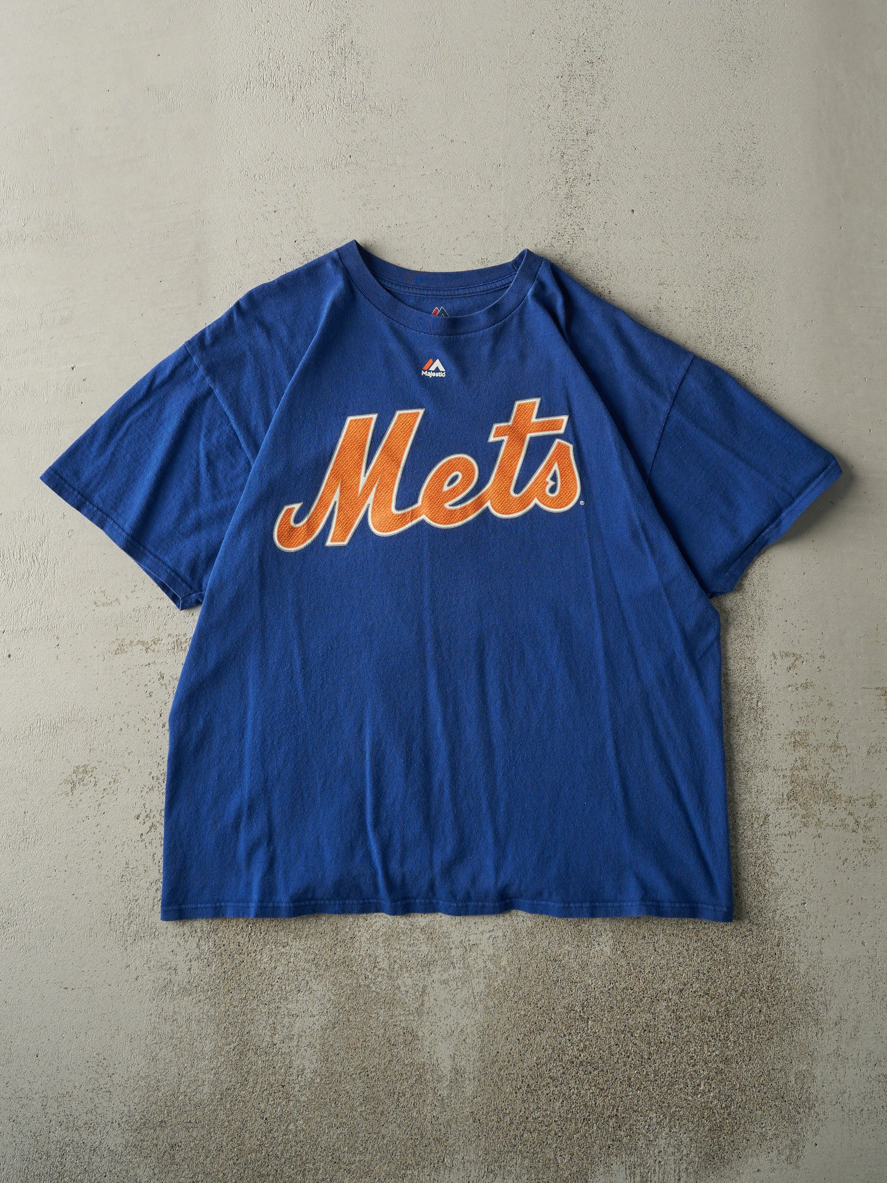 Vintage Y2K Blue New York Mets #3 Curtis Granderson Player Tee (L) sold by Rebalance Vintage