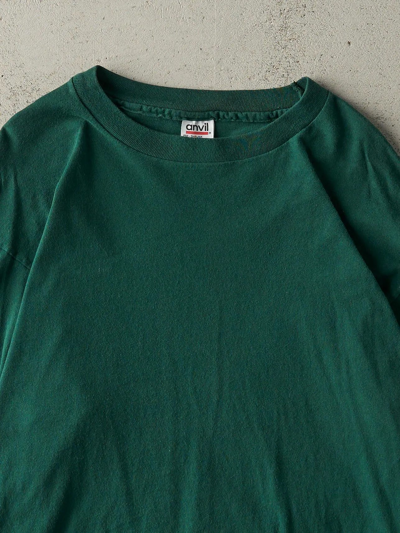 Vintage 90s Green Blank Long Sleeve (L) sold by Rebalance Vintage product image thumbnail 2