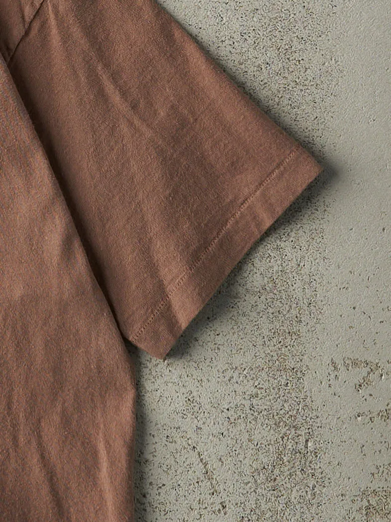 Vintage 90s Brown Blank Single Stitch Tee (S/M) sold by Rebalance Vintage product image thumbnail 3
