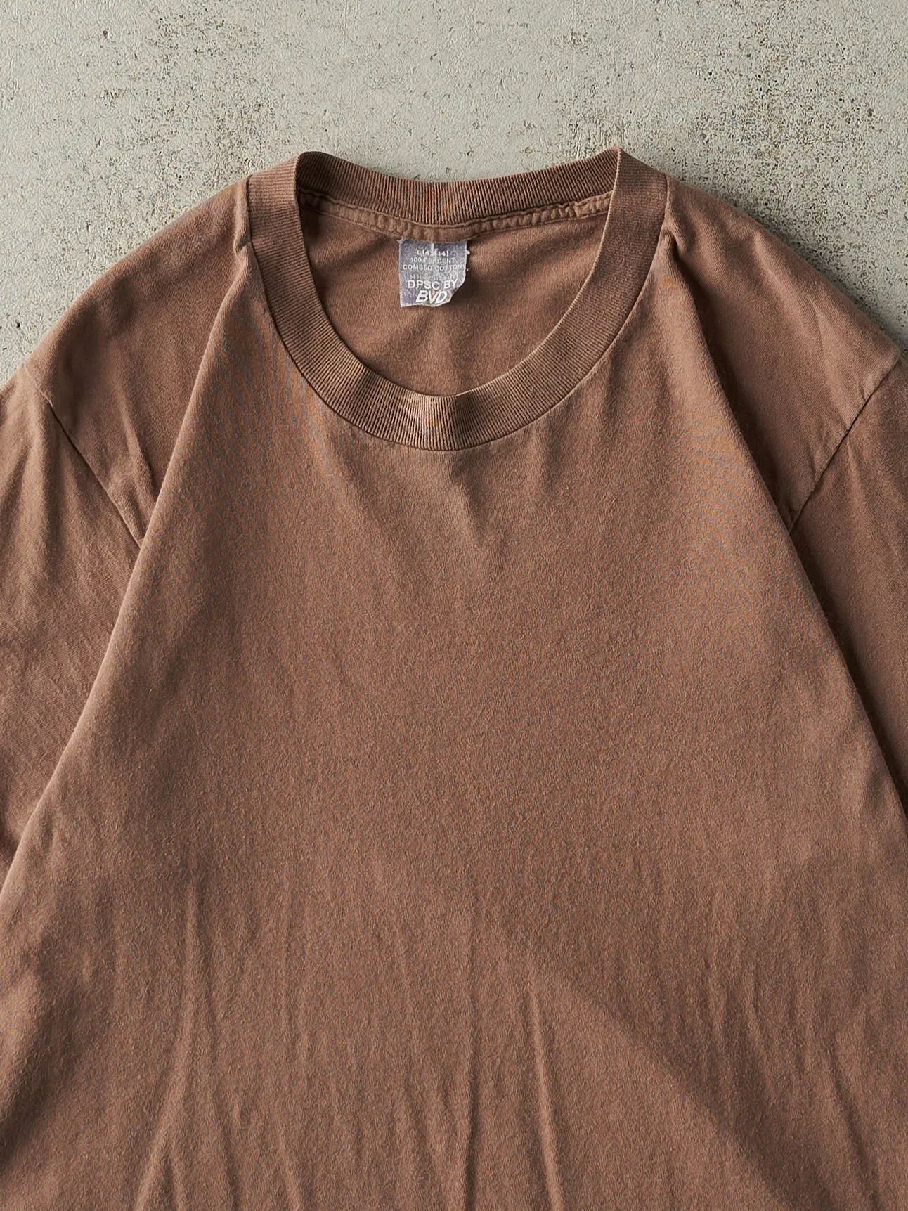 Vintage 90s Brown Blank Single Stitch Tee (S/M) sold by Rebalance Vintage product image thumbnail 2
