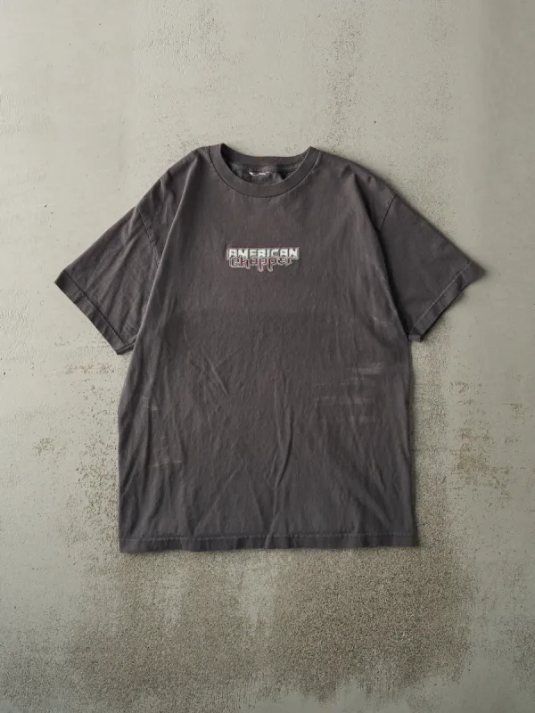 Vintage Y2K Charcoal Grey American Chopper Tee (M) sold by Rebalance Vintage